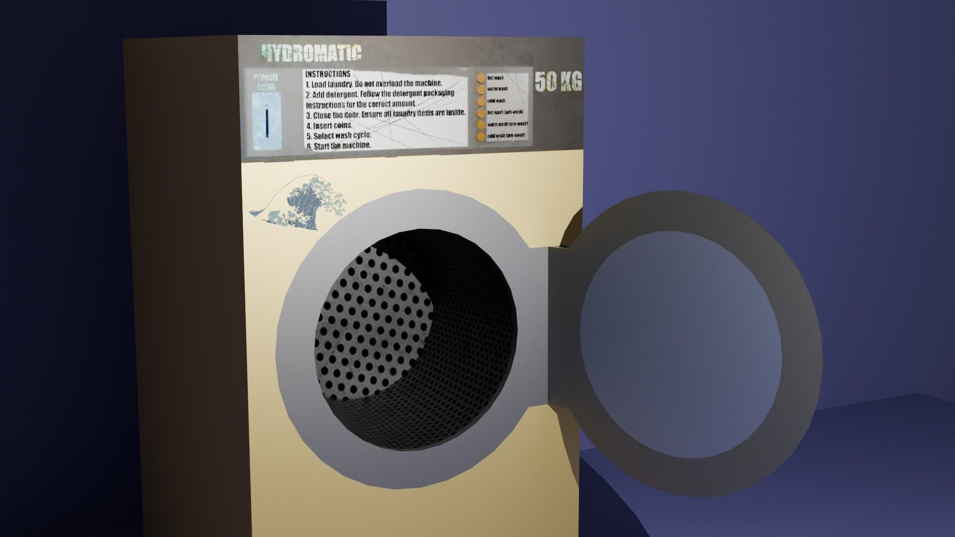 Washing machine 3D model_5