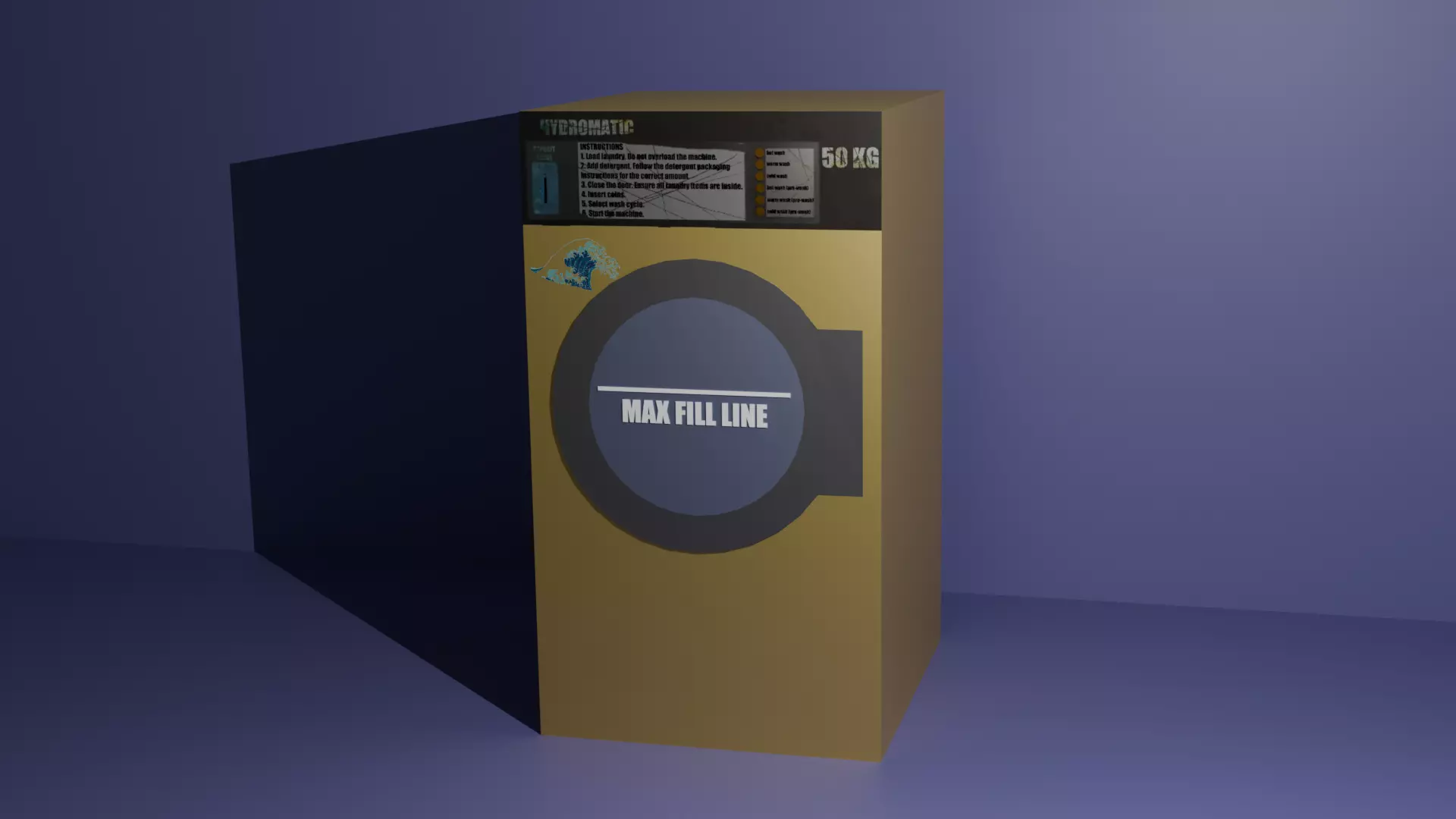 Washing machine 3D model_0