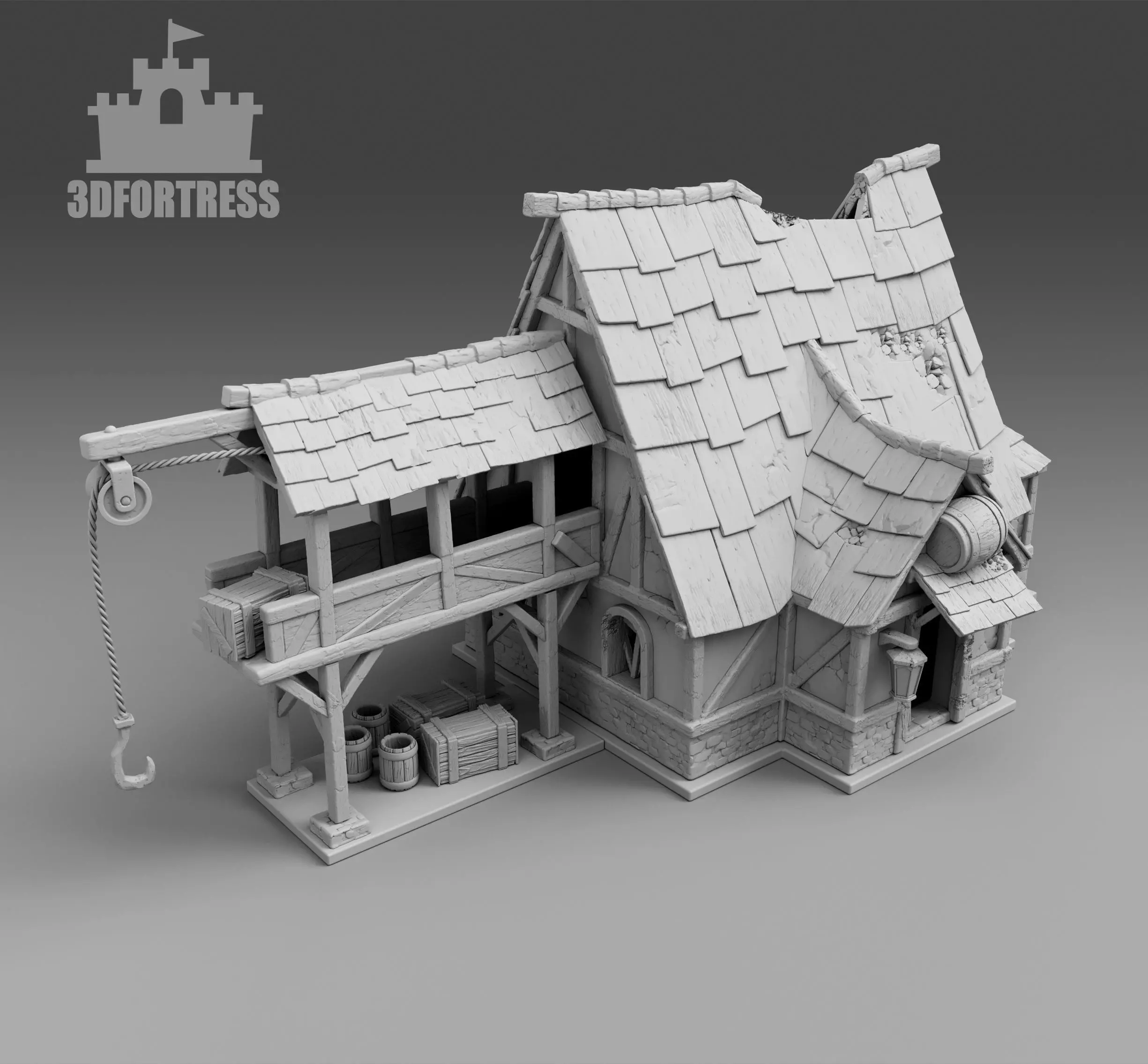 Warehouse 3D print model_0