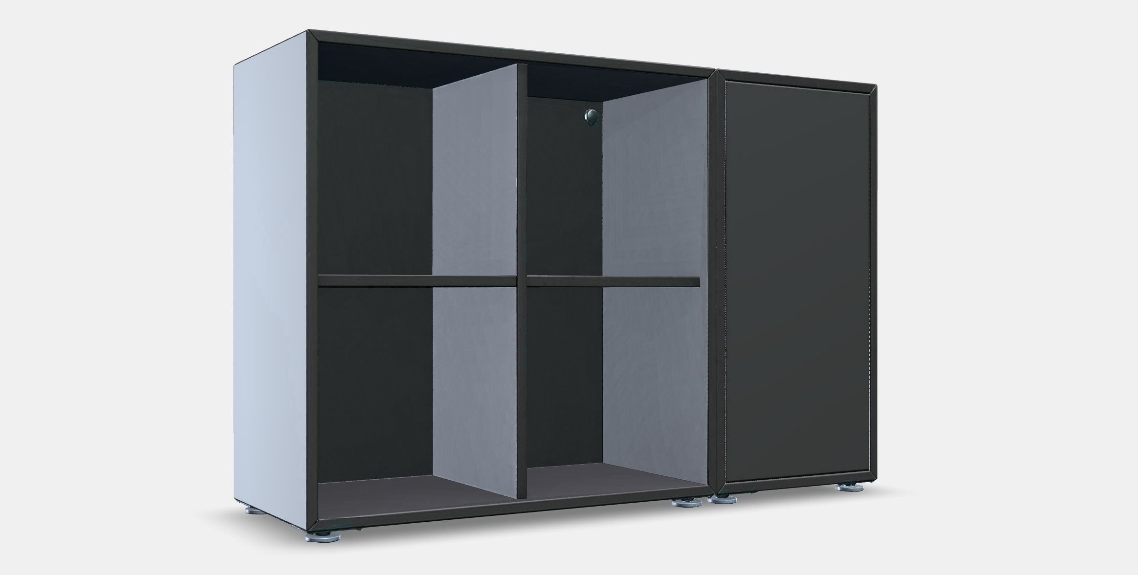 EKET Cabinet combination with feet 5 Low-poly 3D model_9