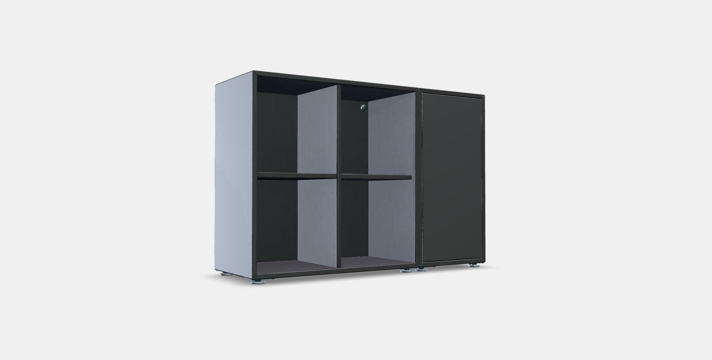 EKET Cabinet combination with feet 5 Low-poly 3D model_2