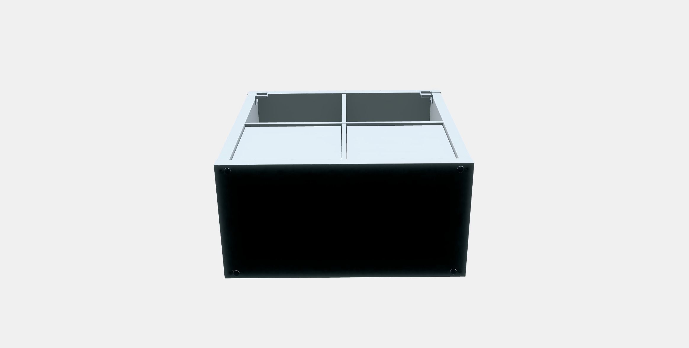 KALLAX Shelving unit with doors 2 Low-poly 3D model_7