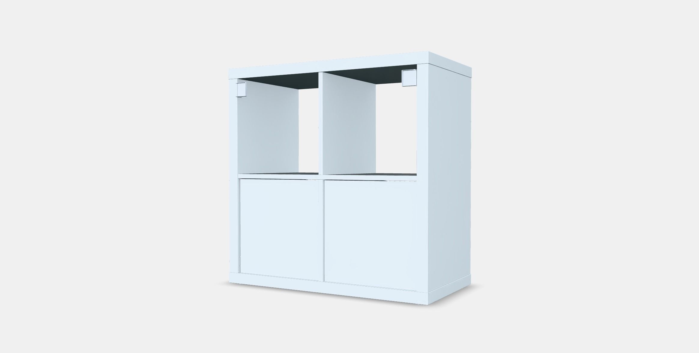KALLAX Shelving unit with doors 2 Low-poly 3D model_5