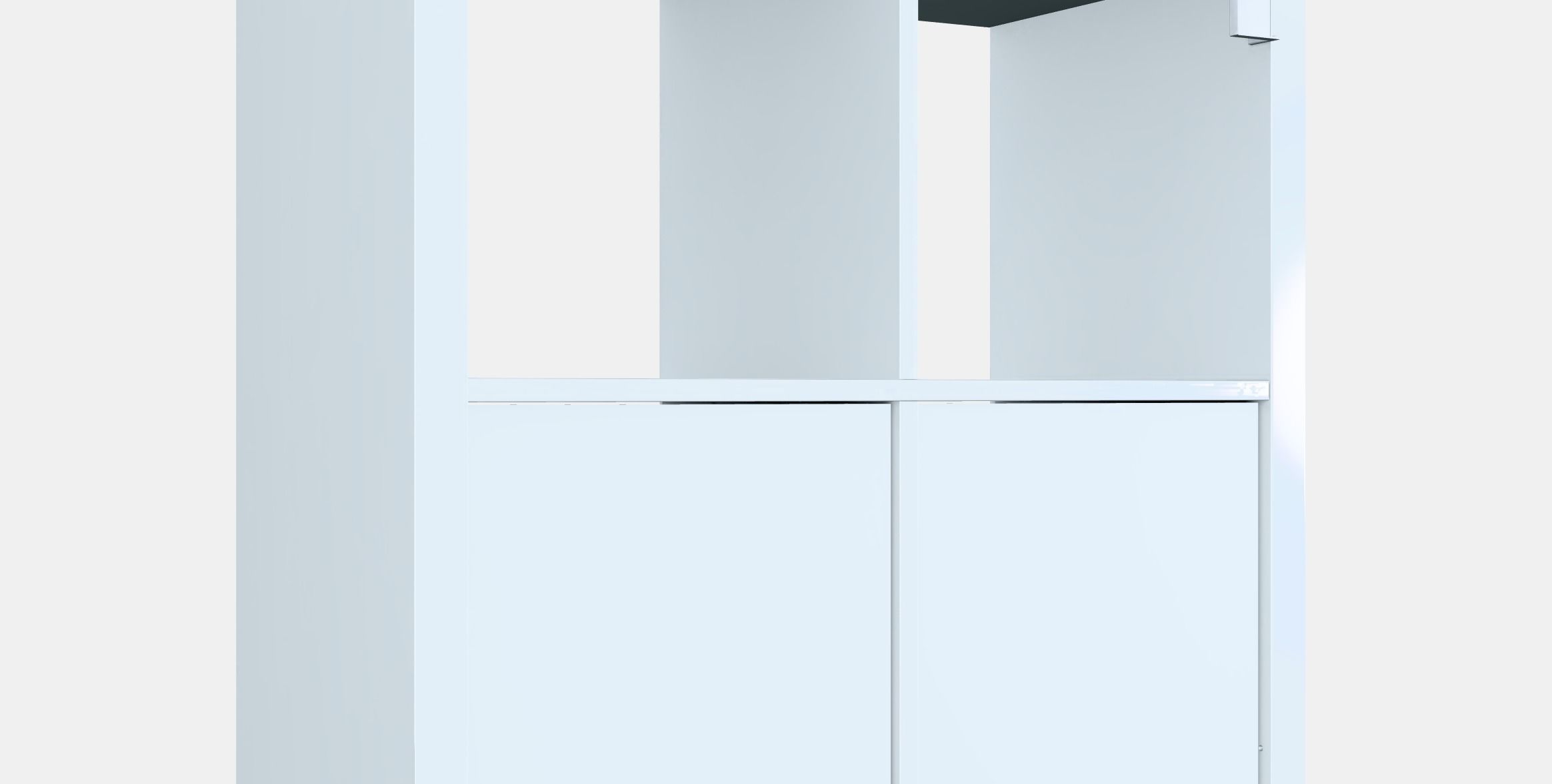 KALLAX Shelving unit with doors 2 Low-poly 3D model_2