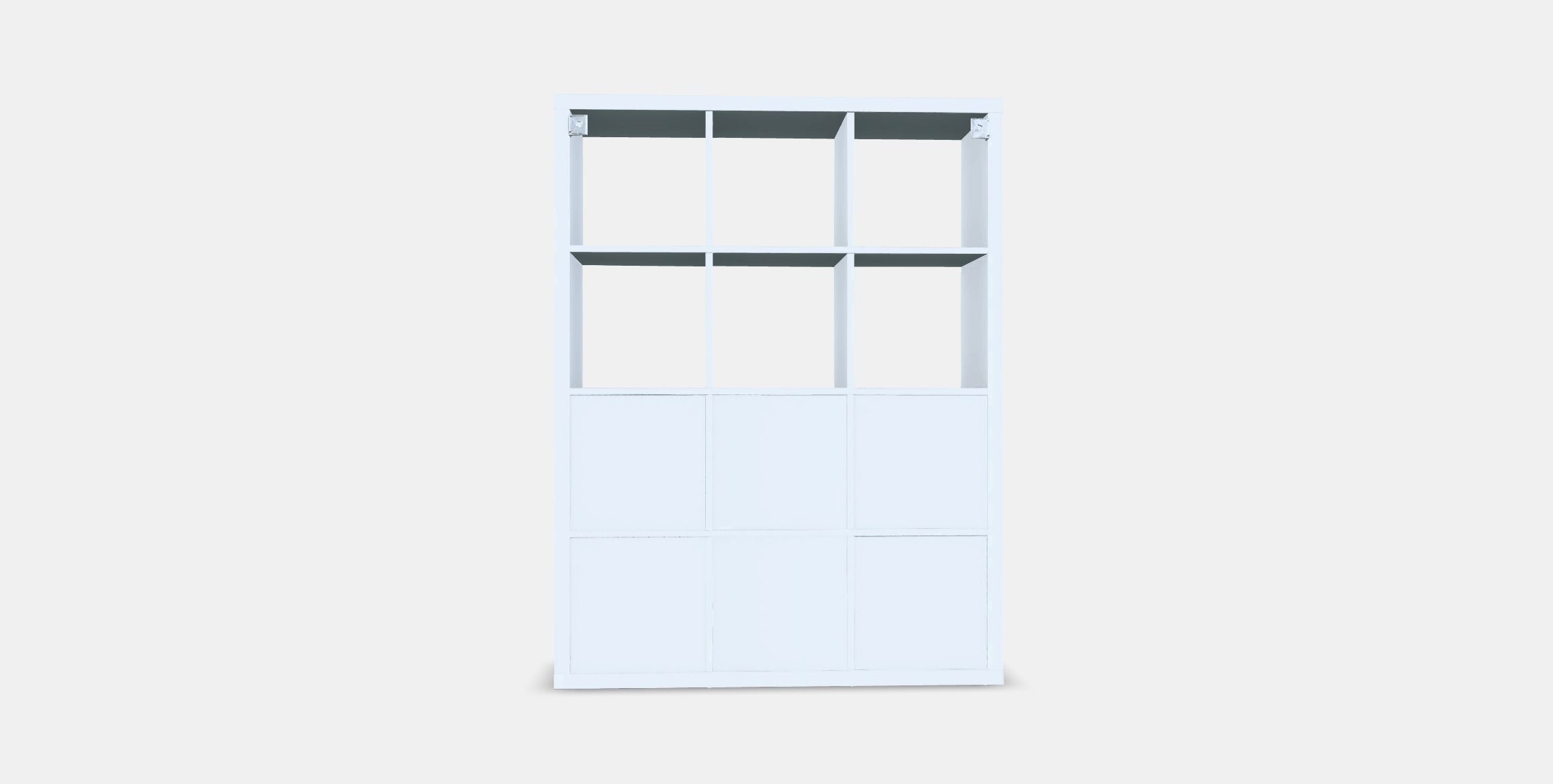 KALLAX Shelving unit with 6 inserts Low-poly 3D model_14