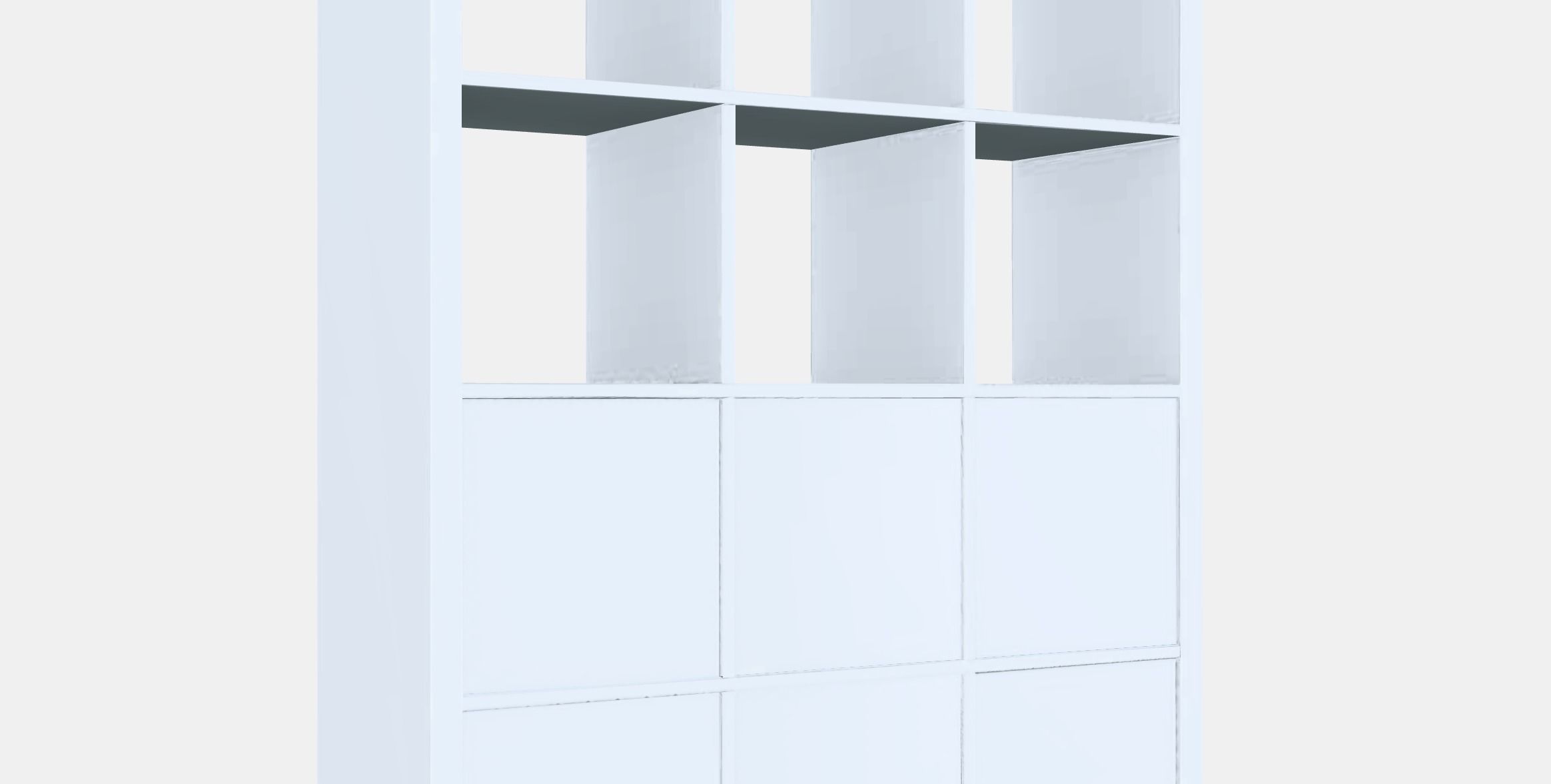 KALLAX Shelving unit with 6 inserts Low-poly 3D model_2