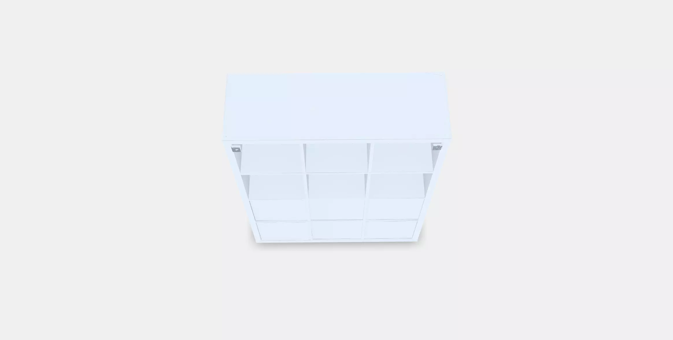 KALLAX Shelving unit with 6 inserts Low-poly 3D model_0