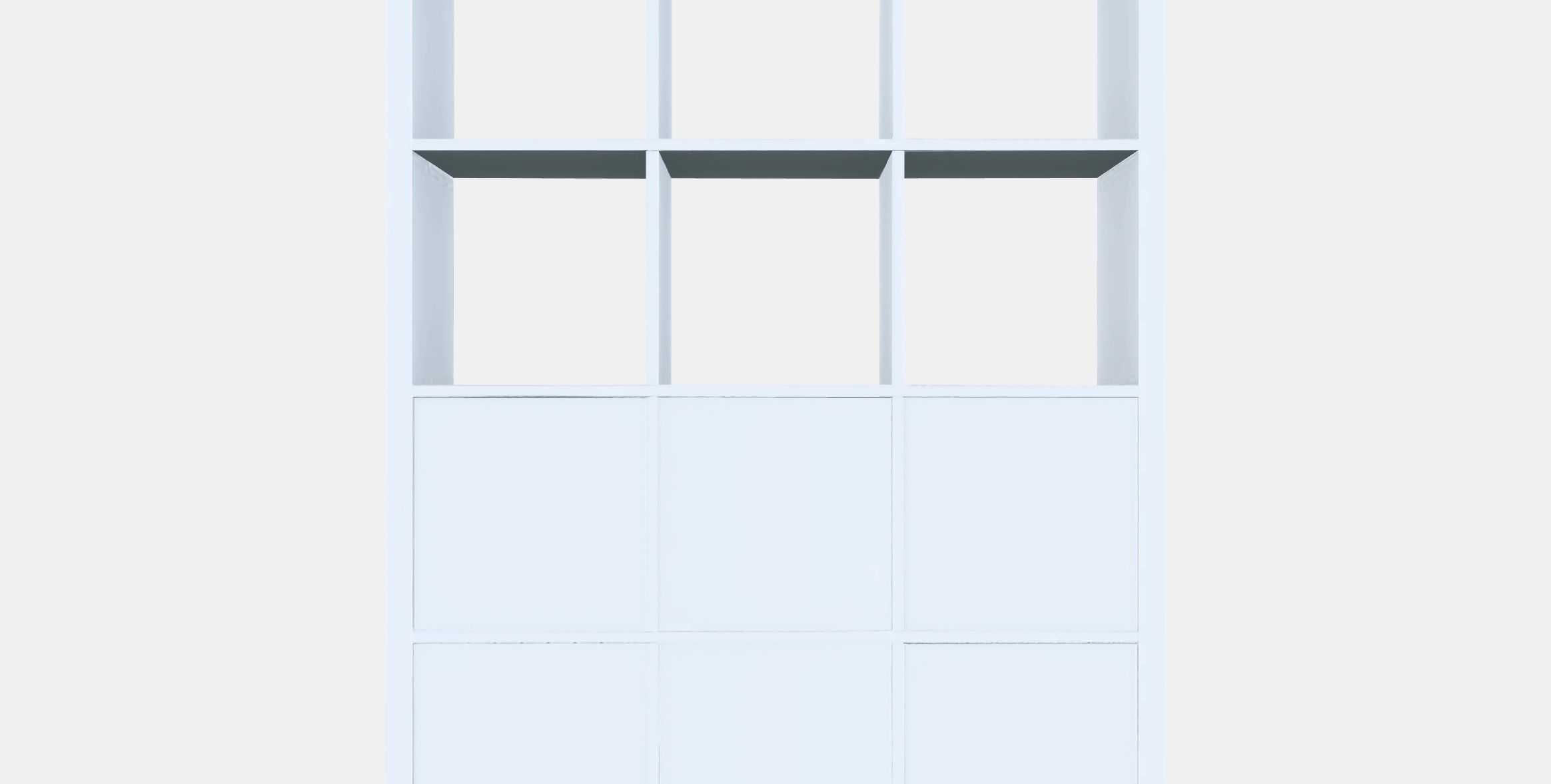 KALLAX Shelving unit with 6 inserts Low-poly 3D model_15