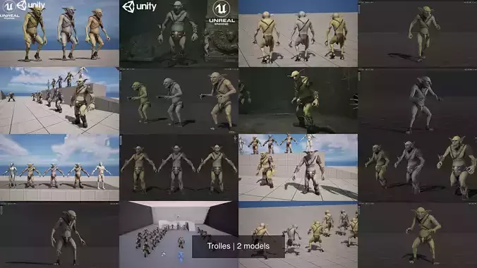 Trolles 3D Model Collection