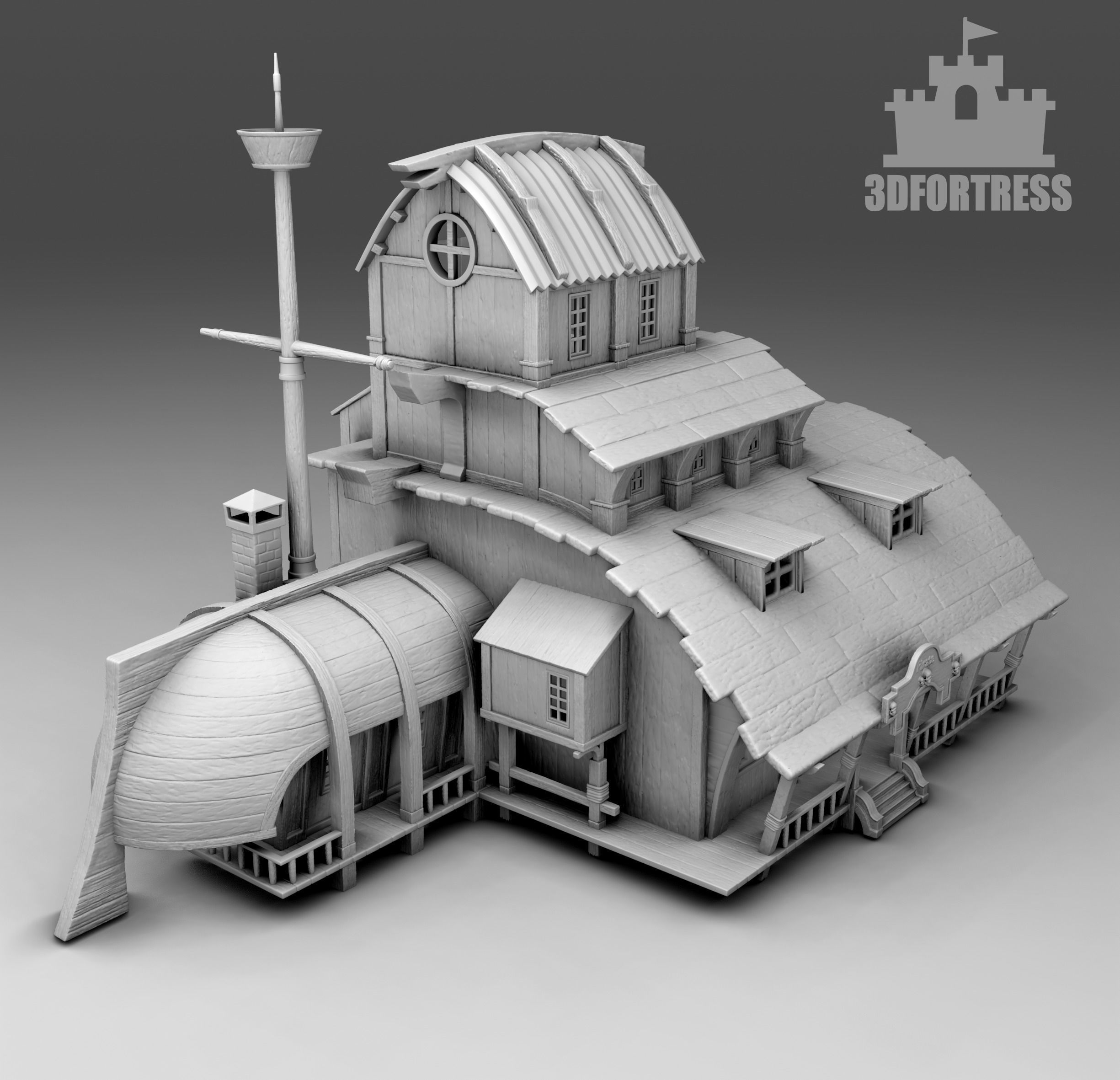 Pirate Headquarters 3D print model_1
