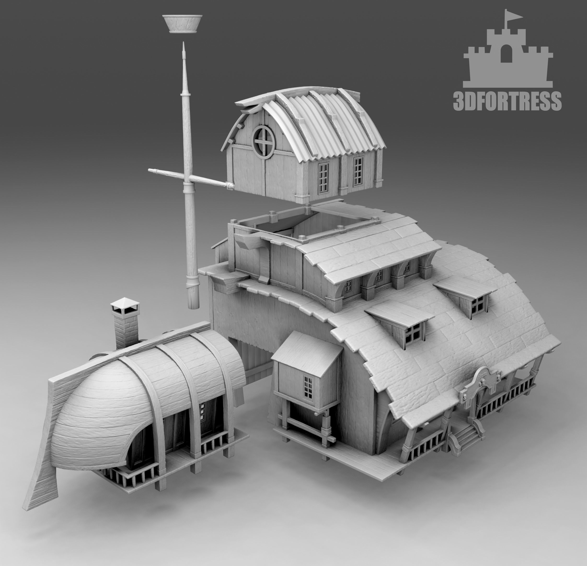 Pirate Headquarters 3D print model_3