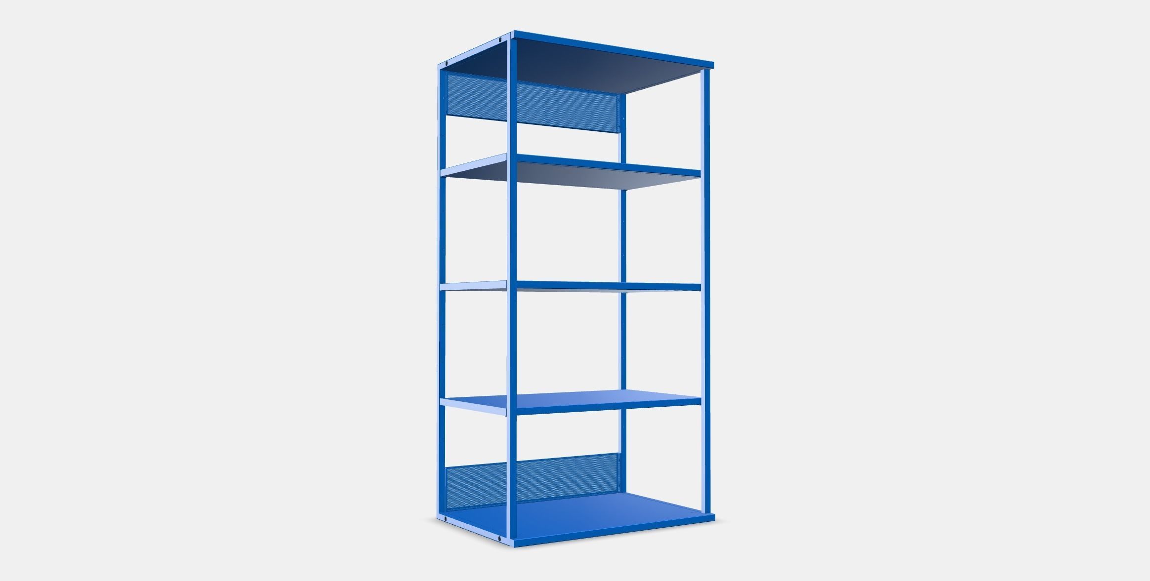 PLATSA Open shelving unit Low-poly 3D model_3