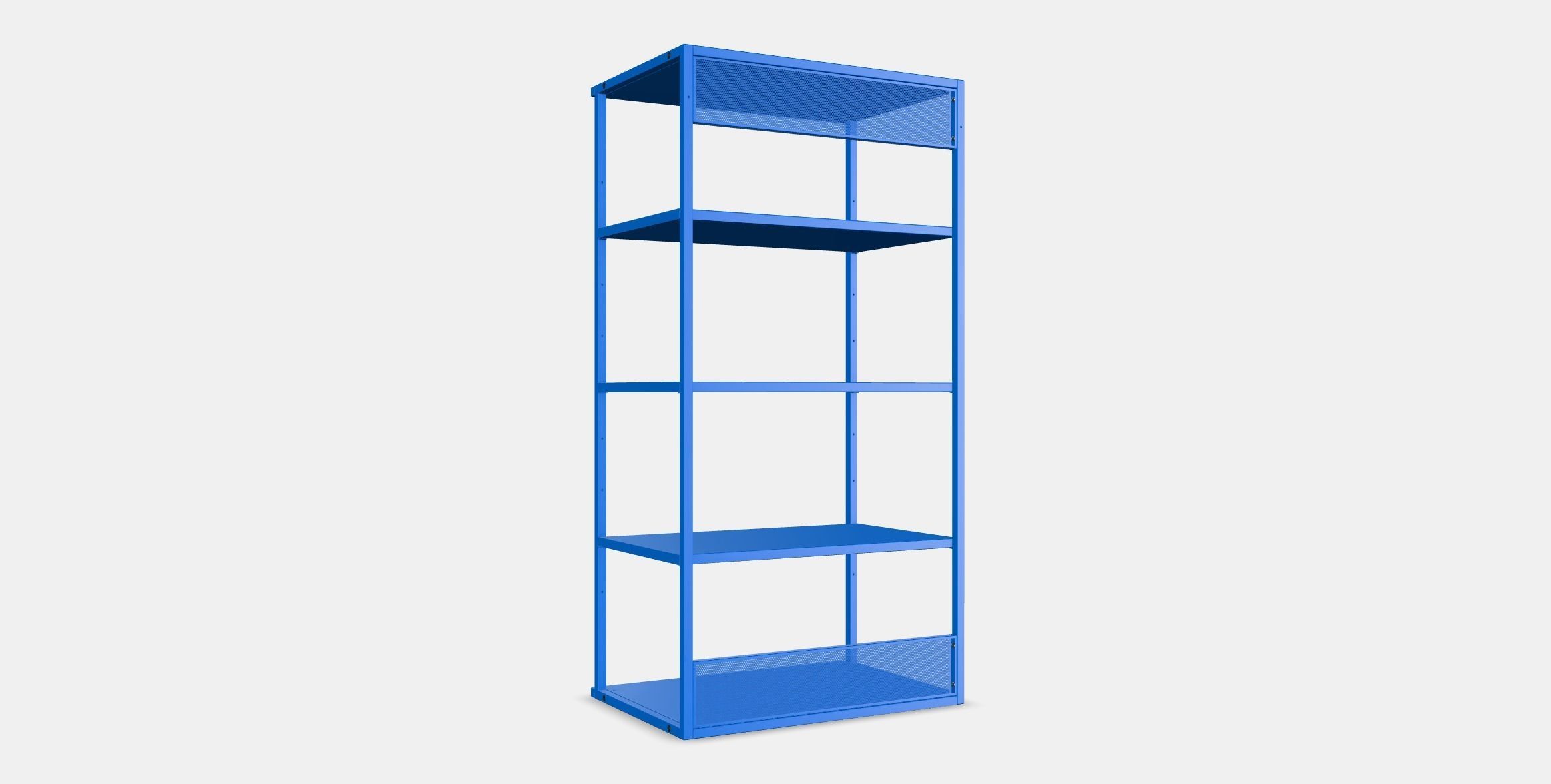 PLATSA Open shelving unit Low-poly 3D model_16
