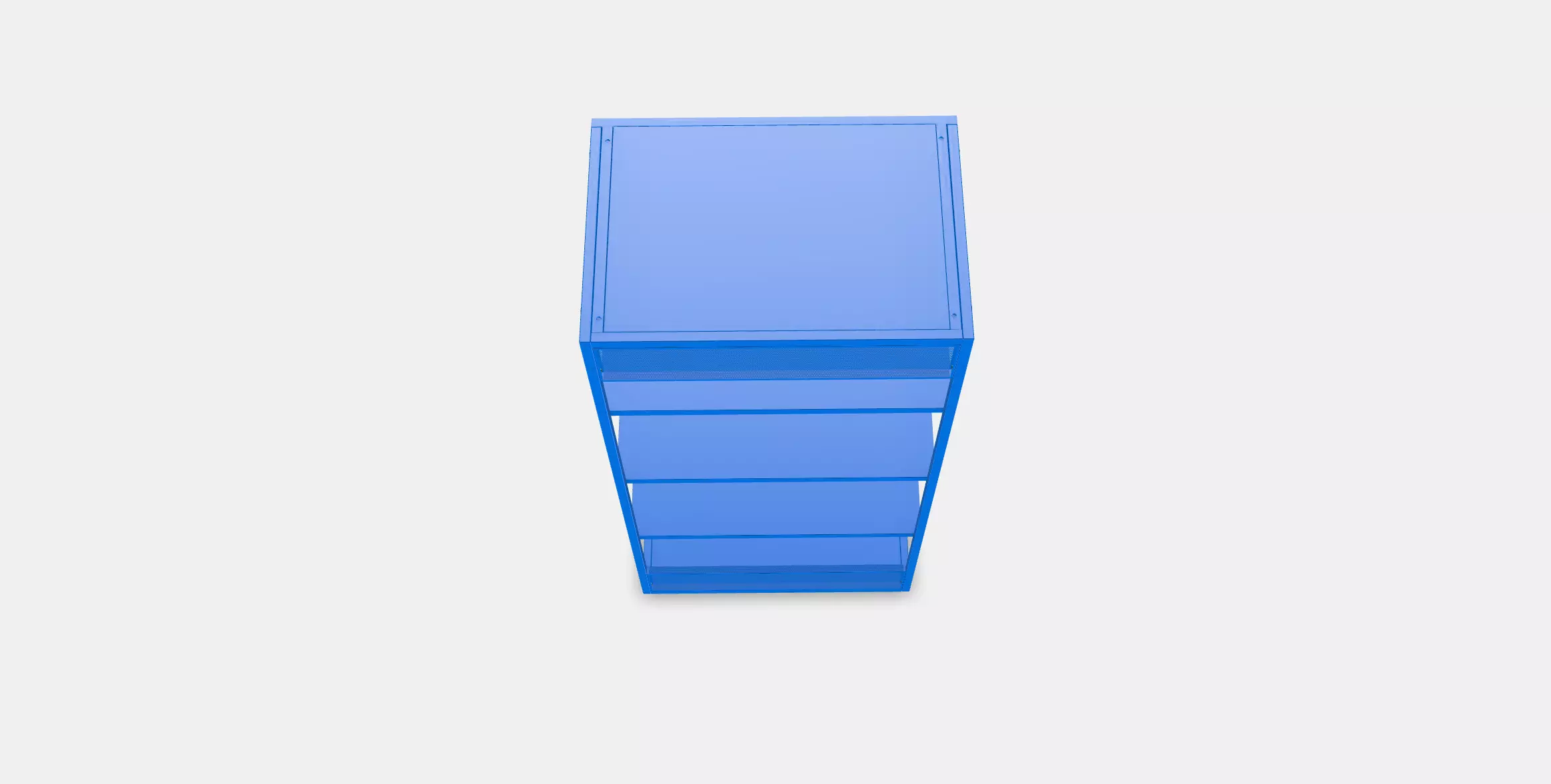 PLATSA Open shelving unit Low-poly 3D model_0