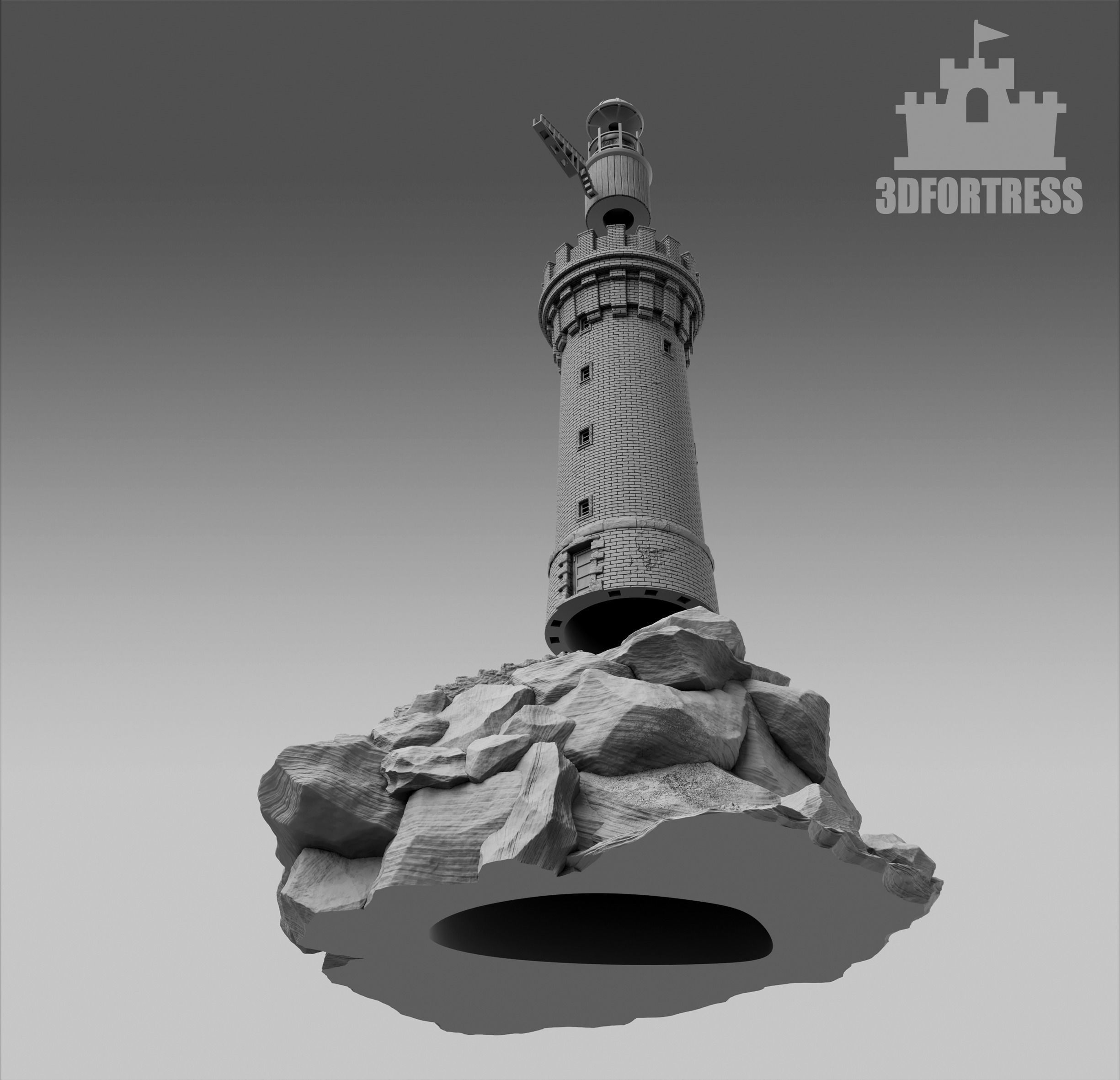 Lighthouse 3D print model_4