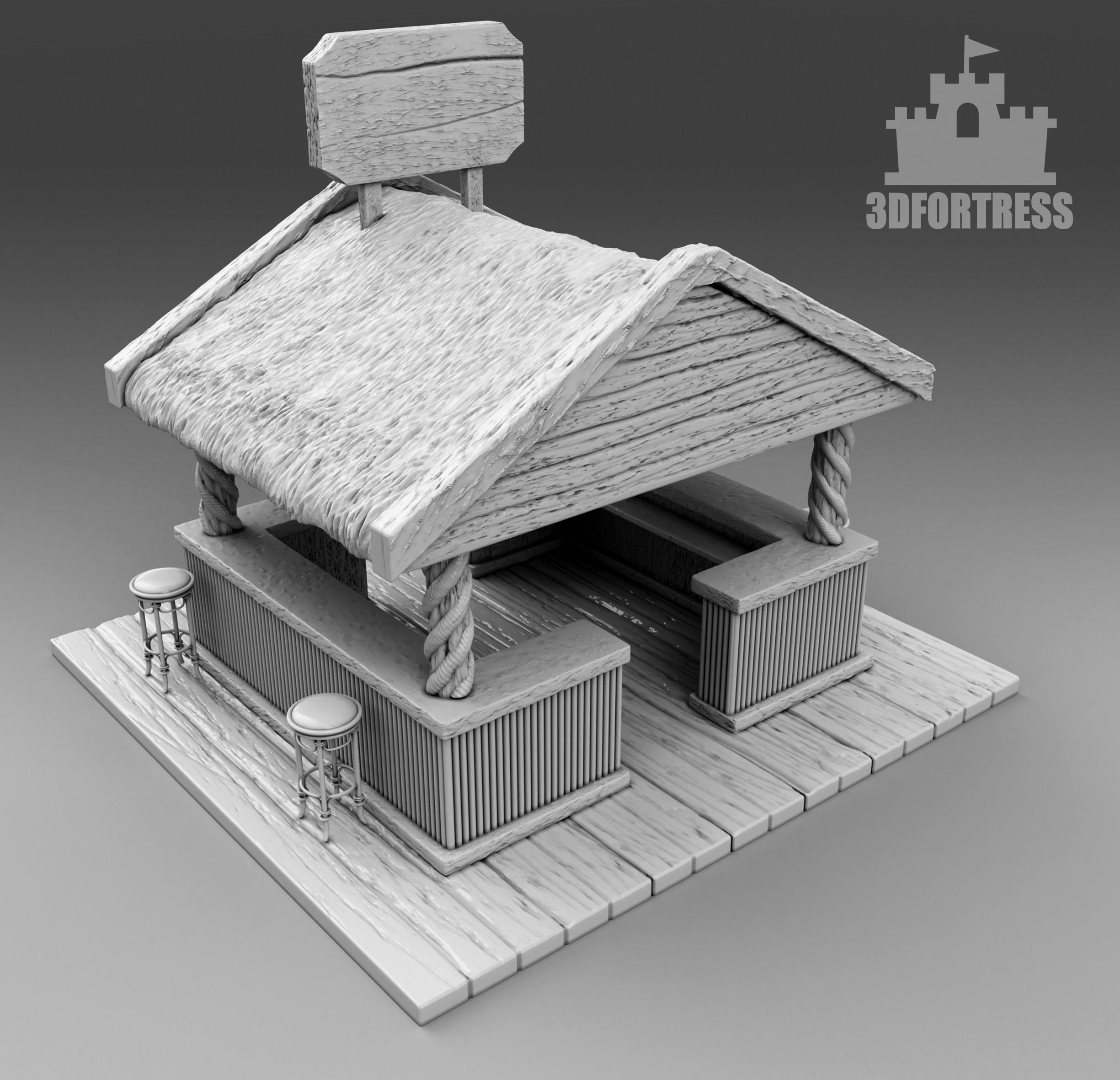 Free rum 3D print model_1