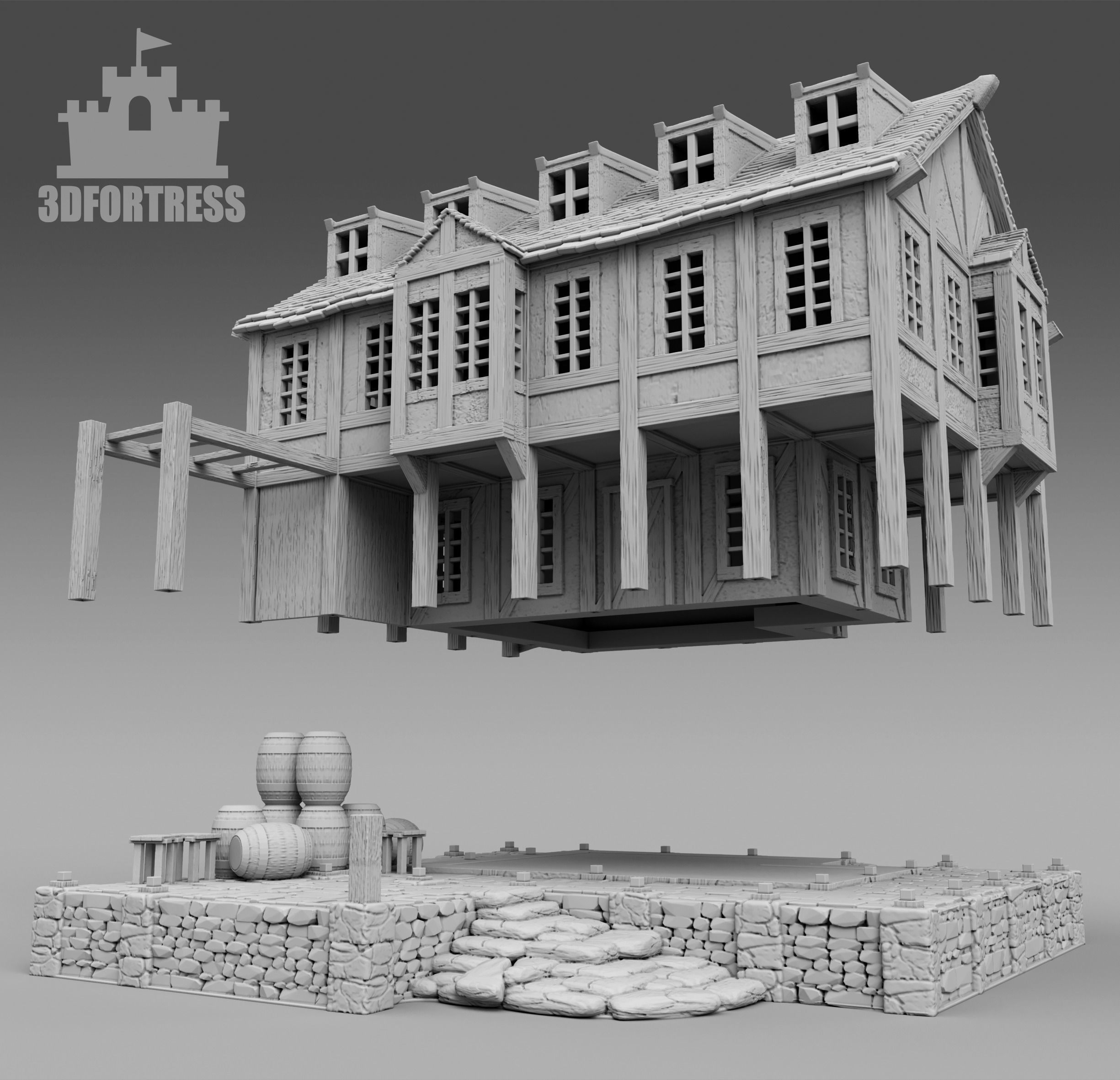 A large tavern 3D print model_3