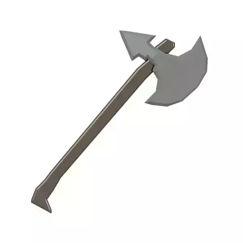 Oldschool Runescape - Life Size Leaf-Bladed Axe
