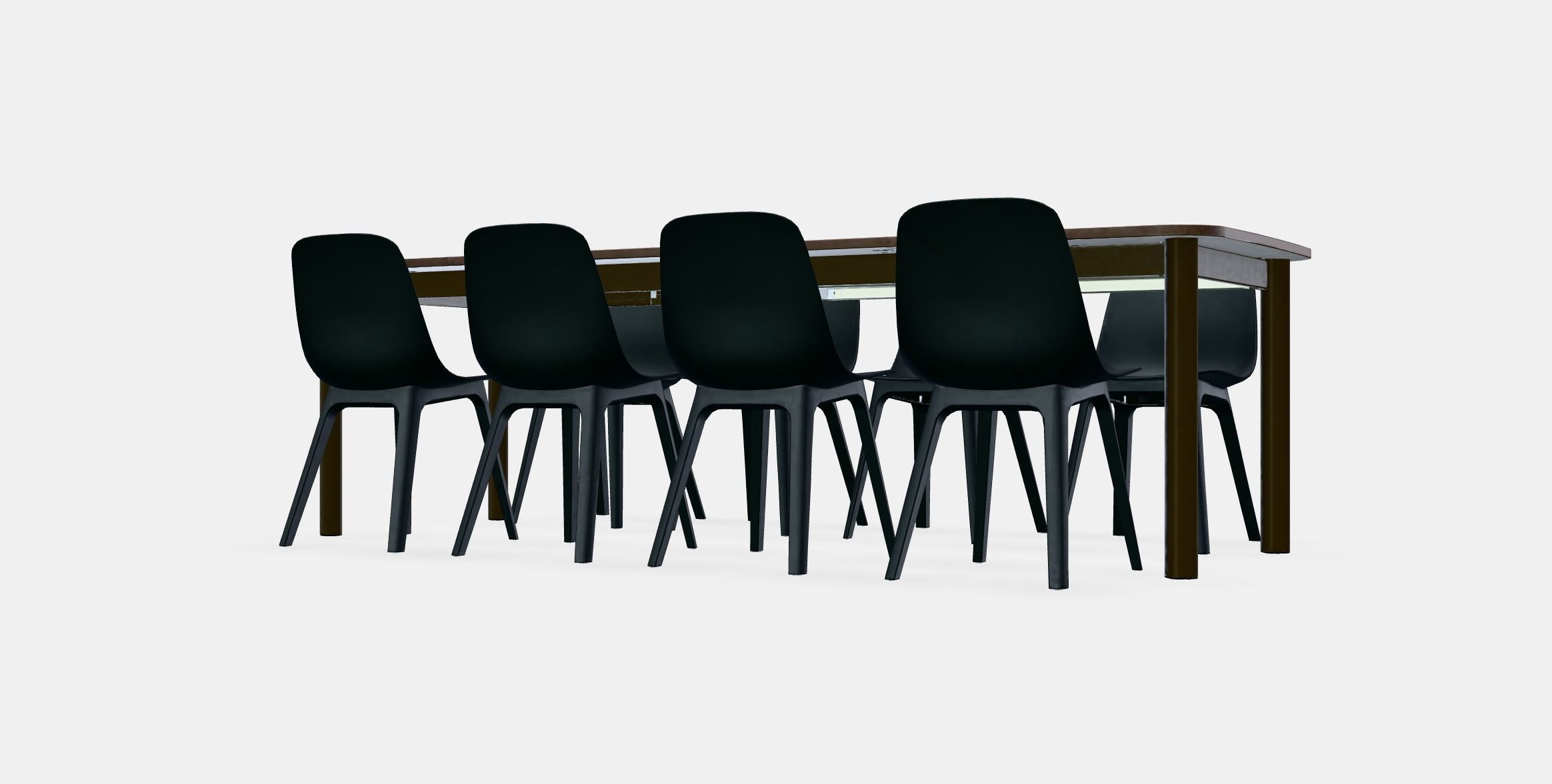 STRANDTORP - ODGER Table and 8 chairs Low-poly 3D model_13