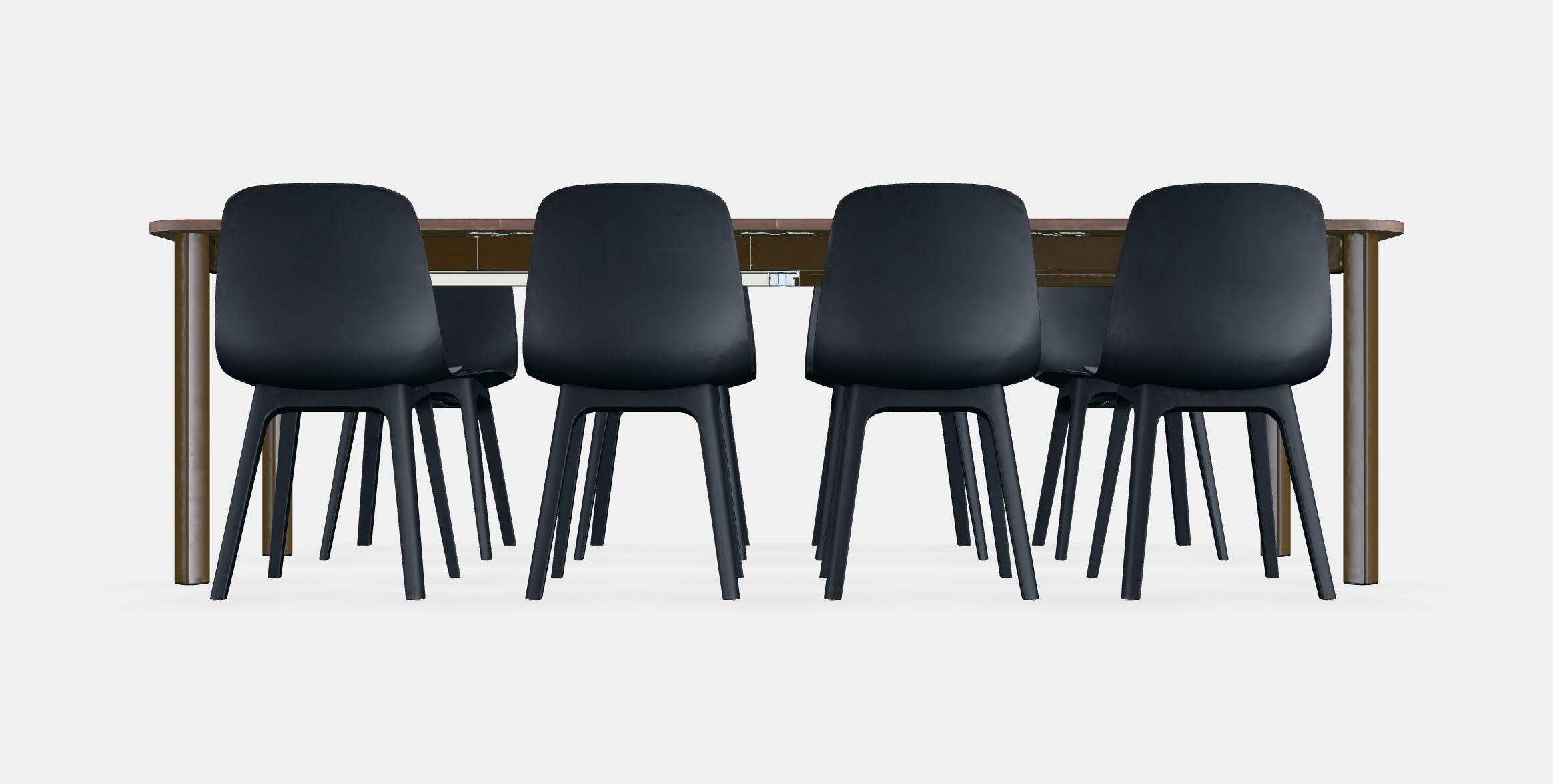 STRANDTORP - ODGER Table and 8 chairs Low-poly 3D model_15