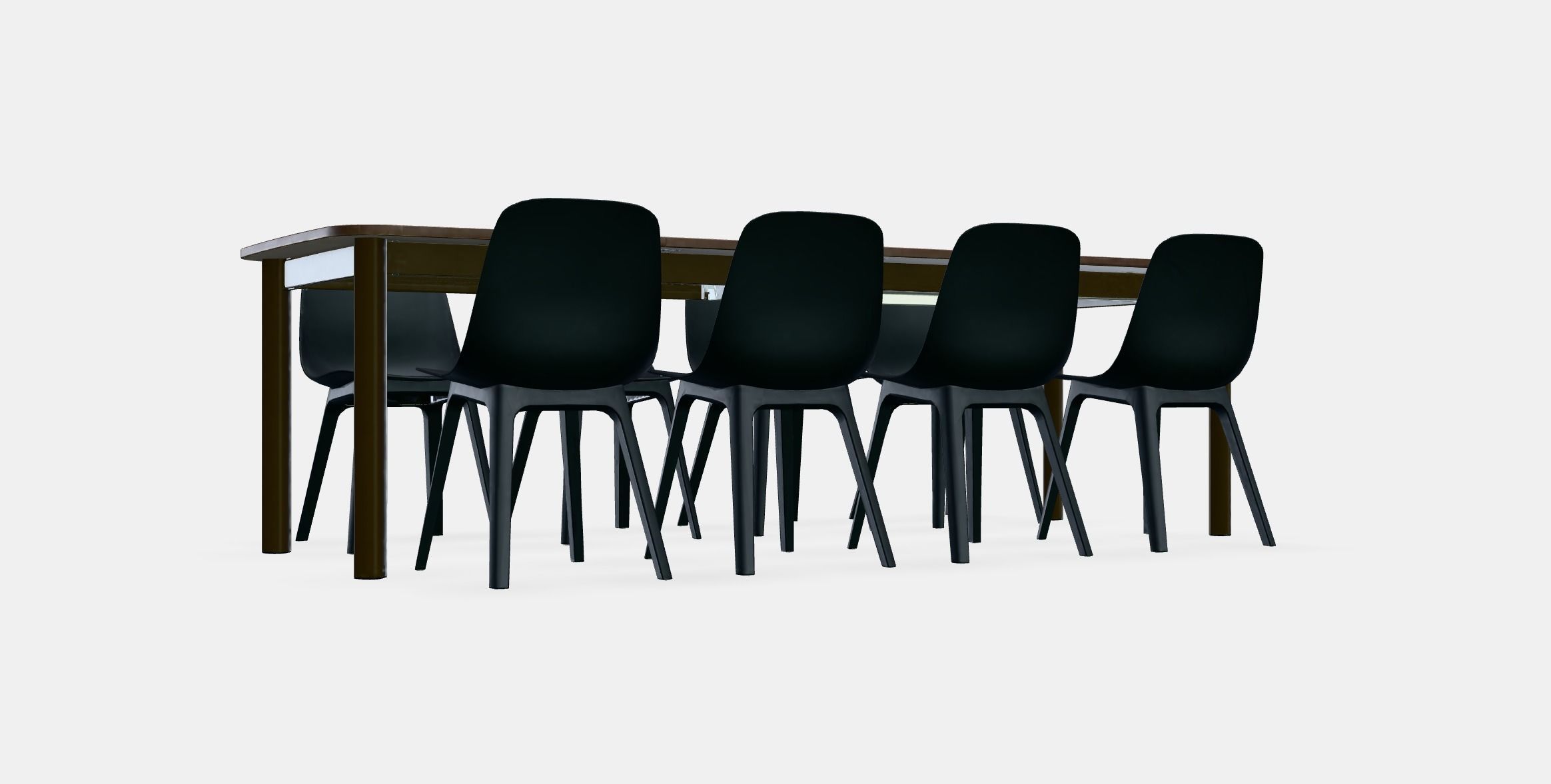 STRANDTORP - ODGER Table and 8 chairs Low-poly 3D model_9