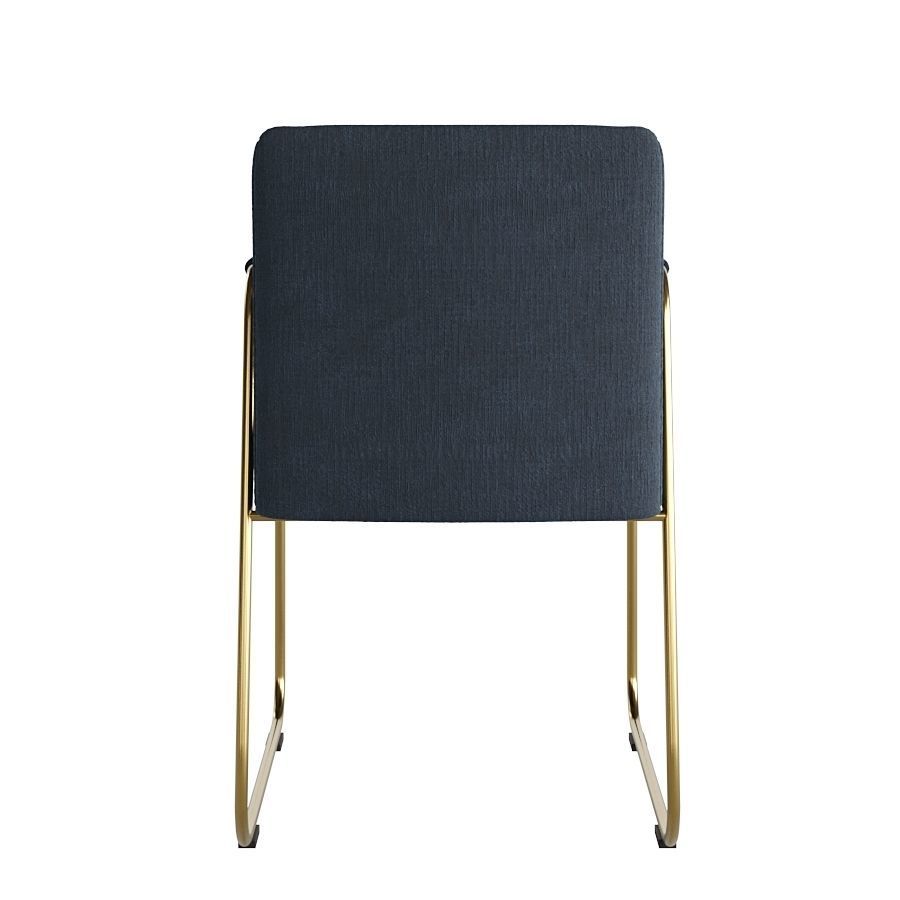 Armchair Blue 3D model_7