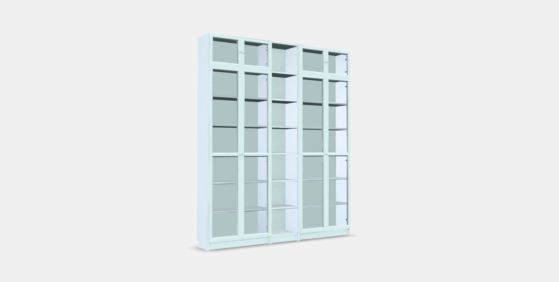 BILLY - OXBERG Bookcase 7 Low-poly 3D model_2