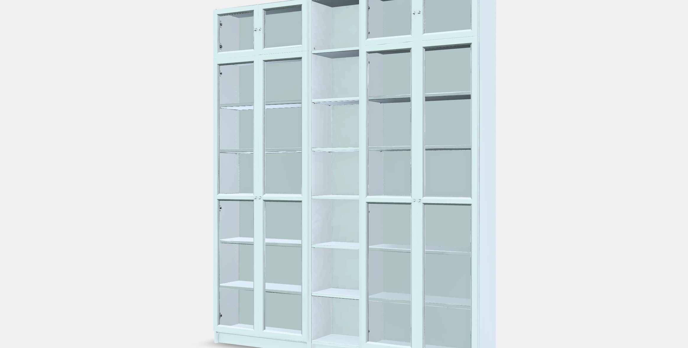 BILLY - OXBERG Bookcase 7 Low-poly 3D model_13