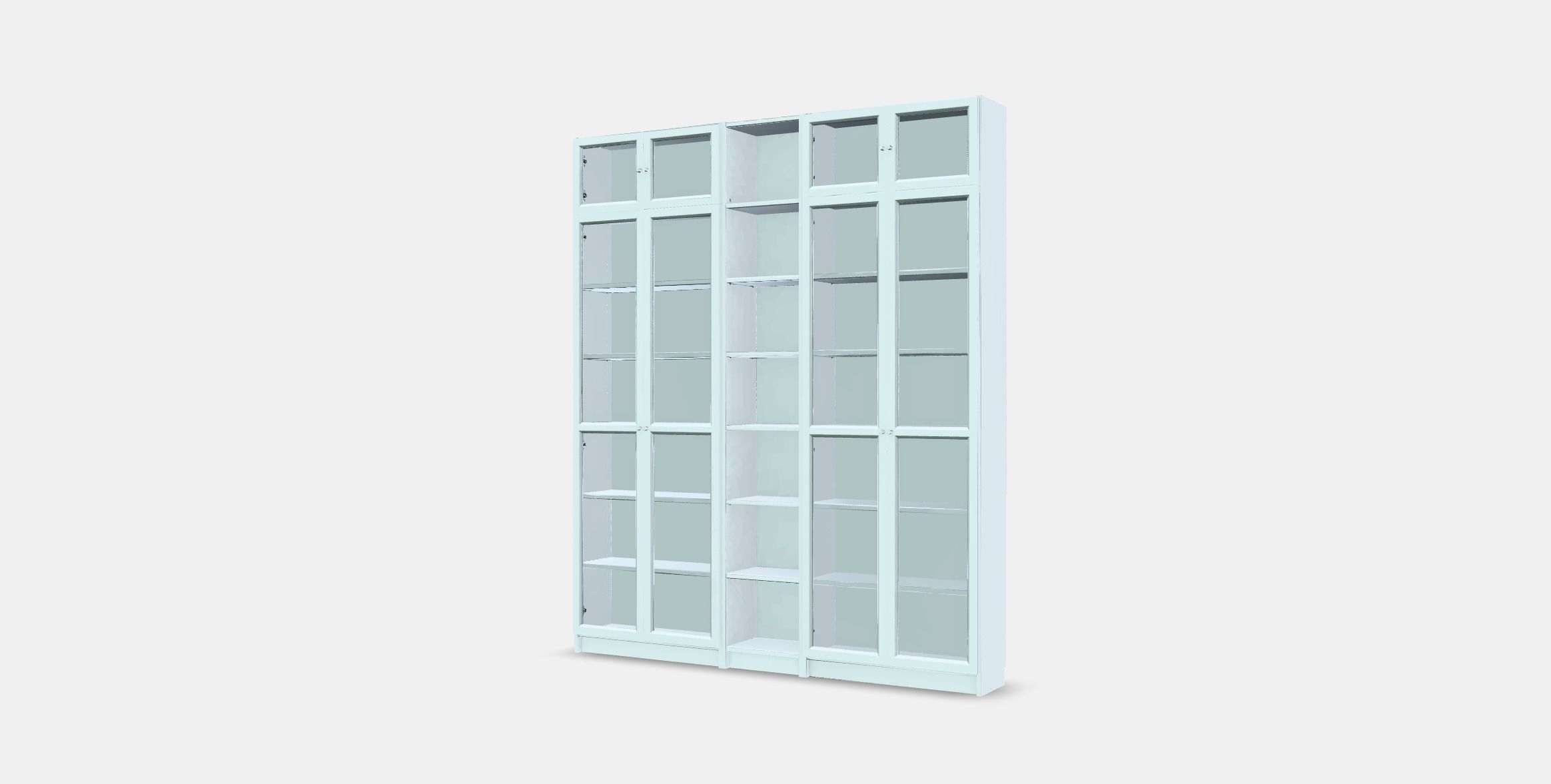 BILLY - OXBERG Bookcase 7 Low-poly 3D model_11