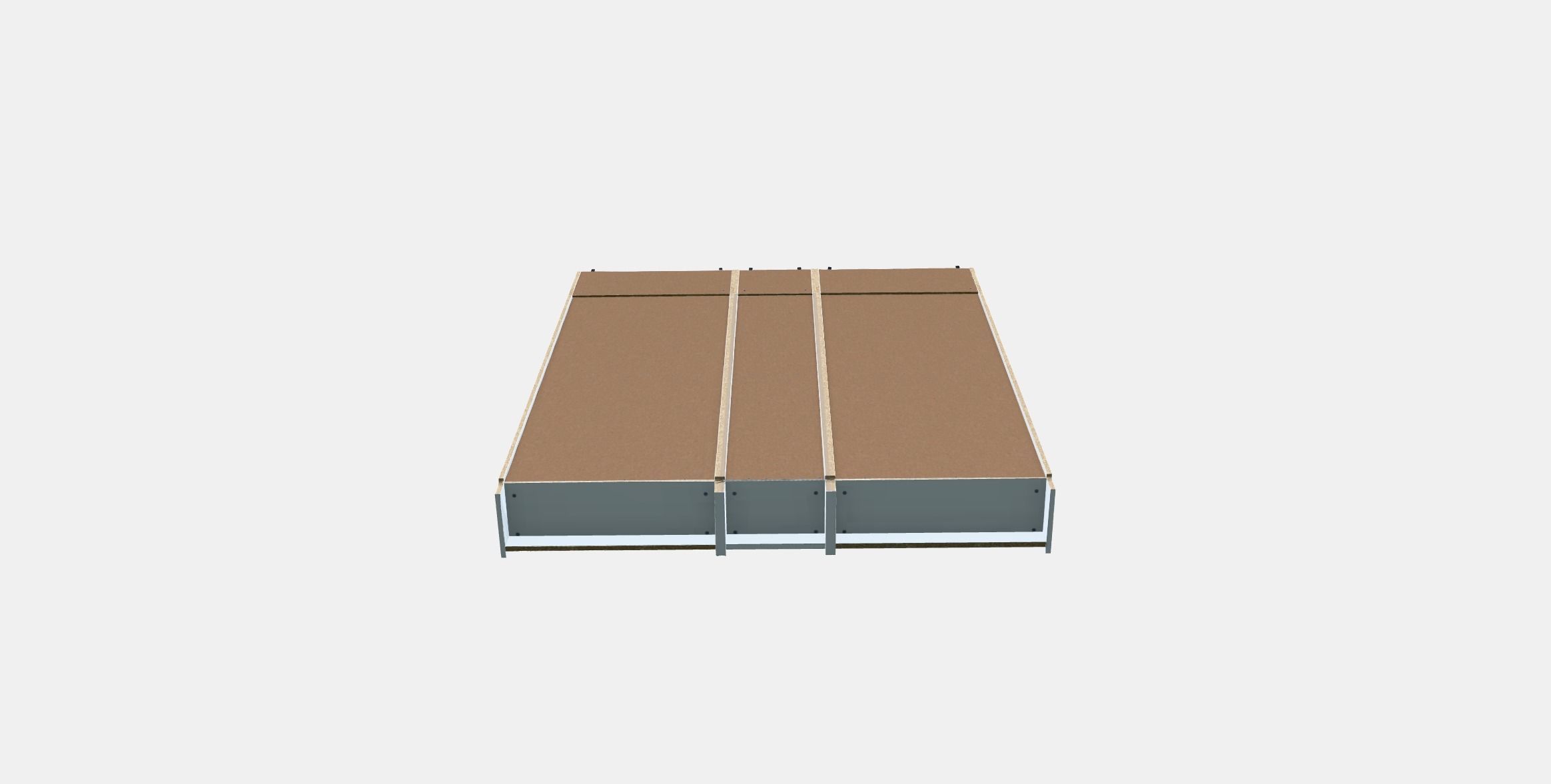 BILLY - OXBERG Bookcase 7 Low-poly 3D model_5