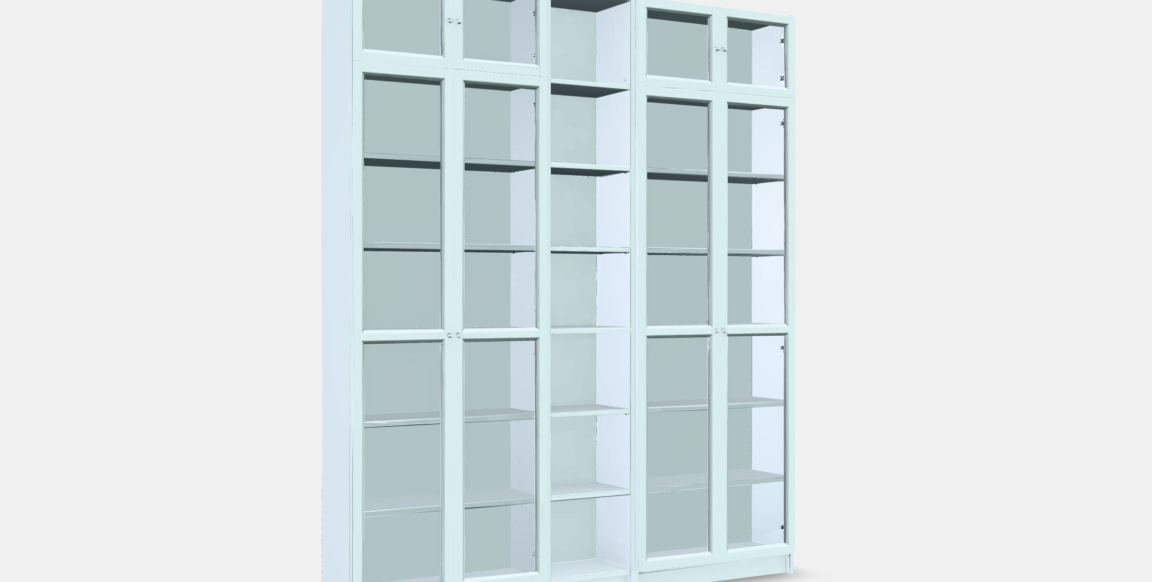 BILLY - OXBERG Bookcase 7 Low-poly 3D model_8