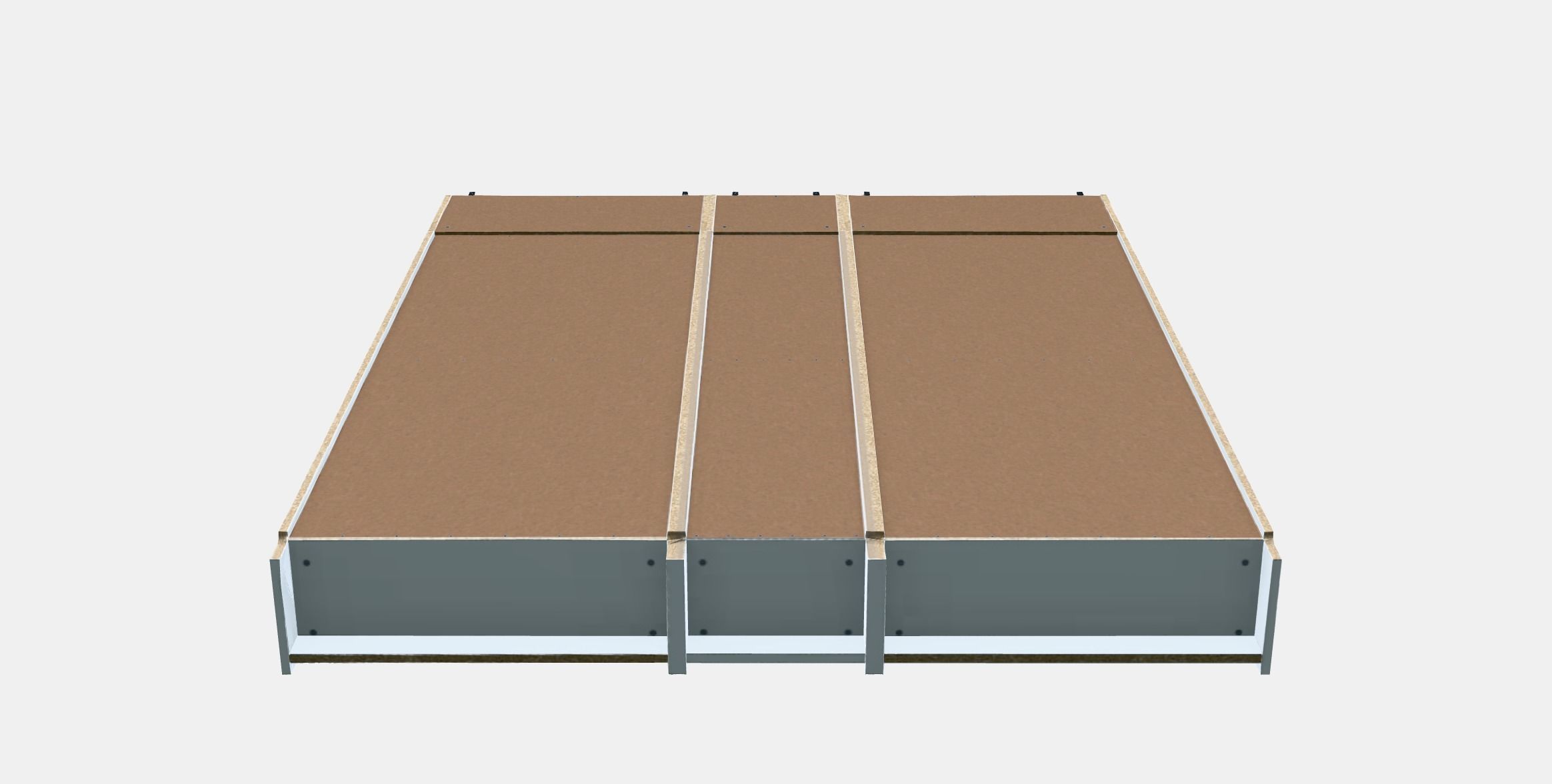 BILLY - OXBERG Bookcase 7 Low-poly 3D model_6