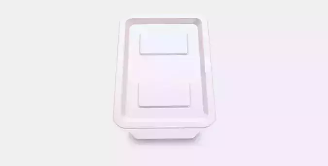 SOCKERBIT Box with lid 4 Low-poly 3D model