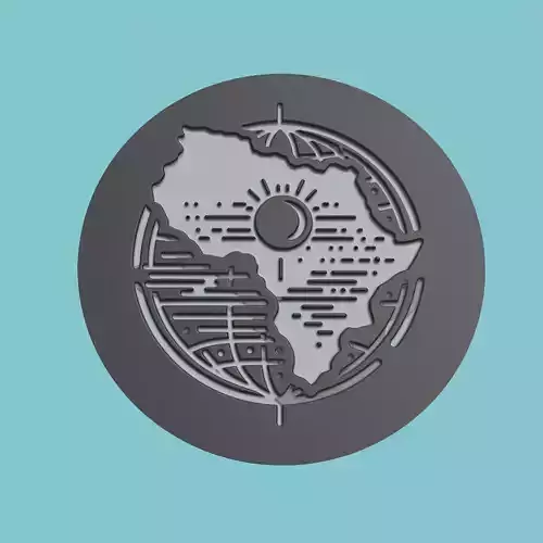 Uganda Map Medallion Wall Art Printer