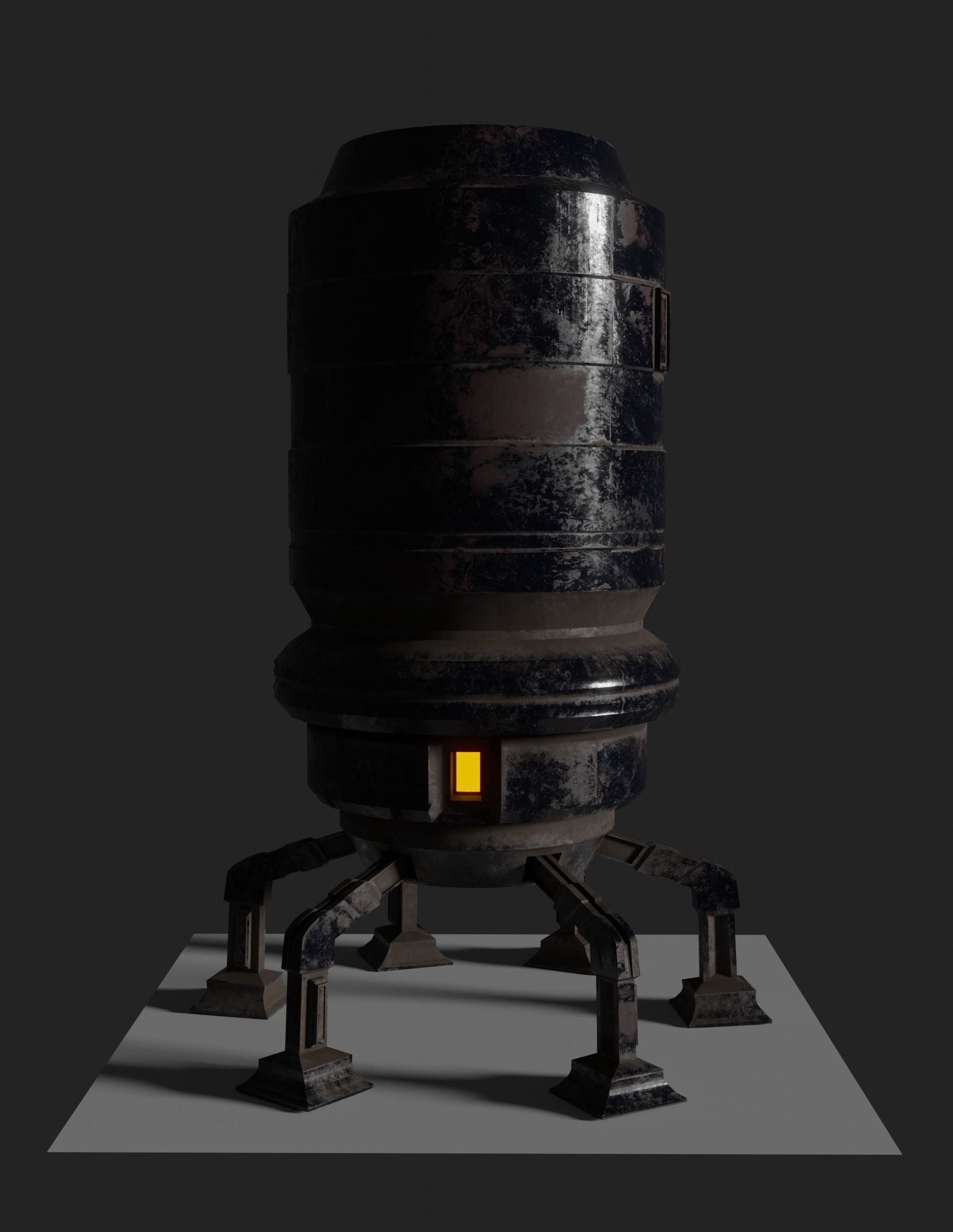 Robot  8K ready for game  Low-poly 3D model_6