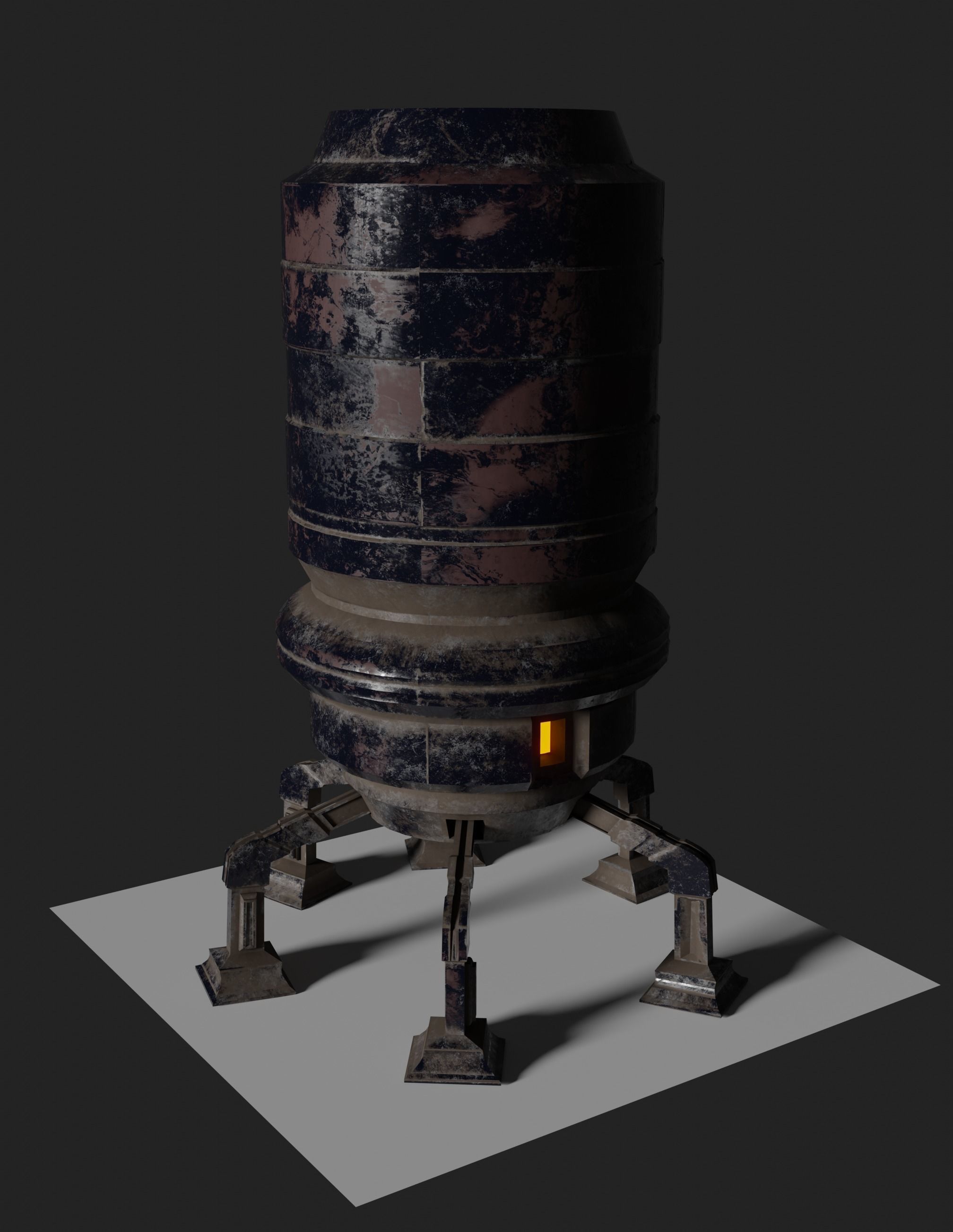 Robot  8K ready for game  Low-poly 3D model_12