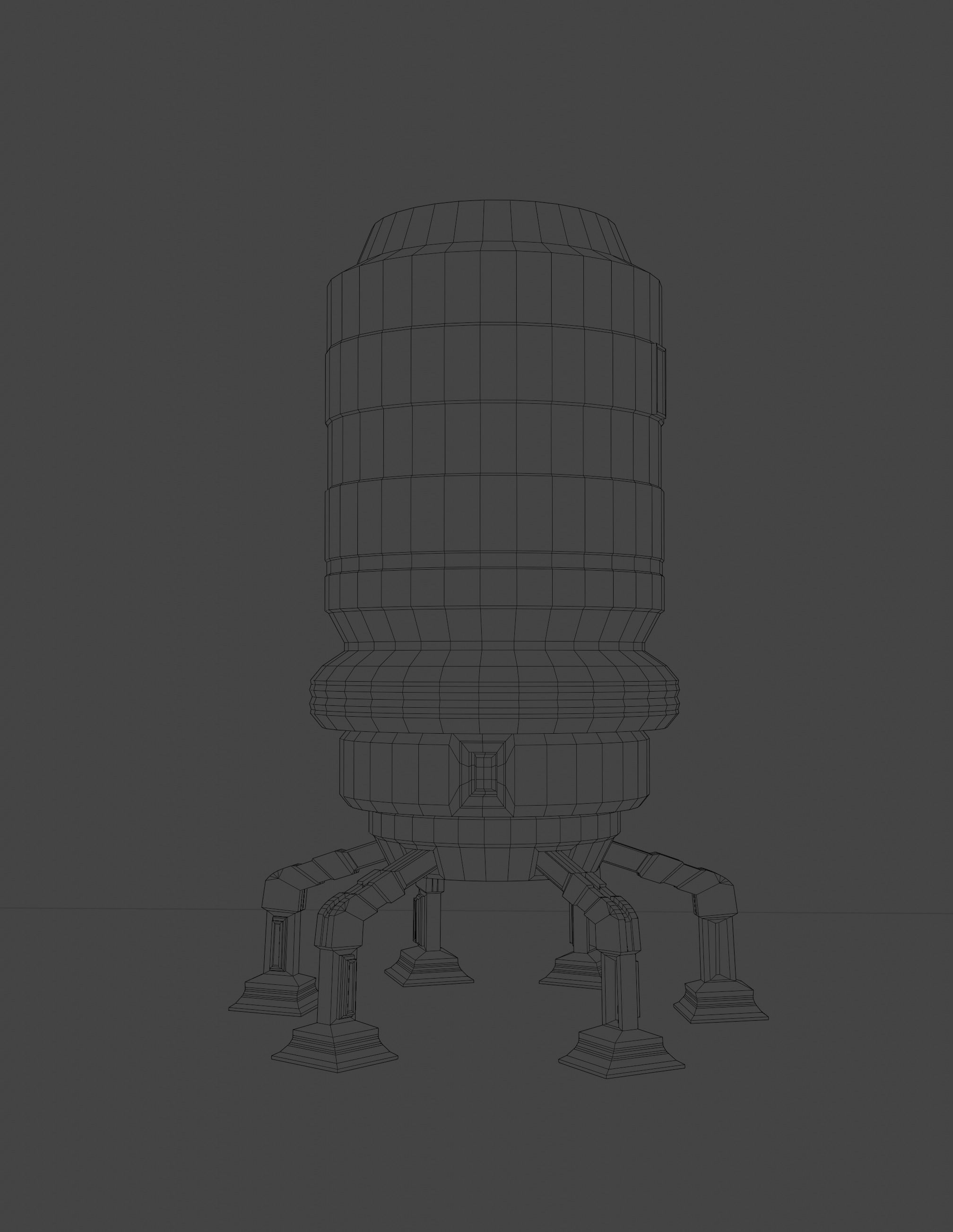 Robot  8K ready for game  Low-poly 3D model_14