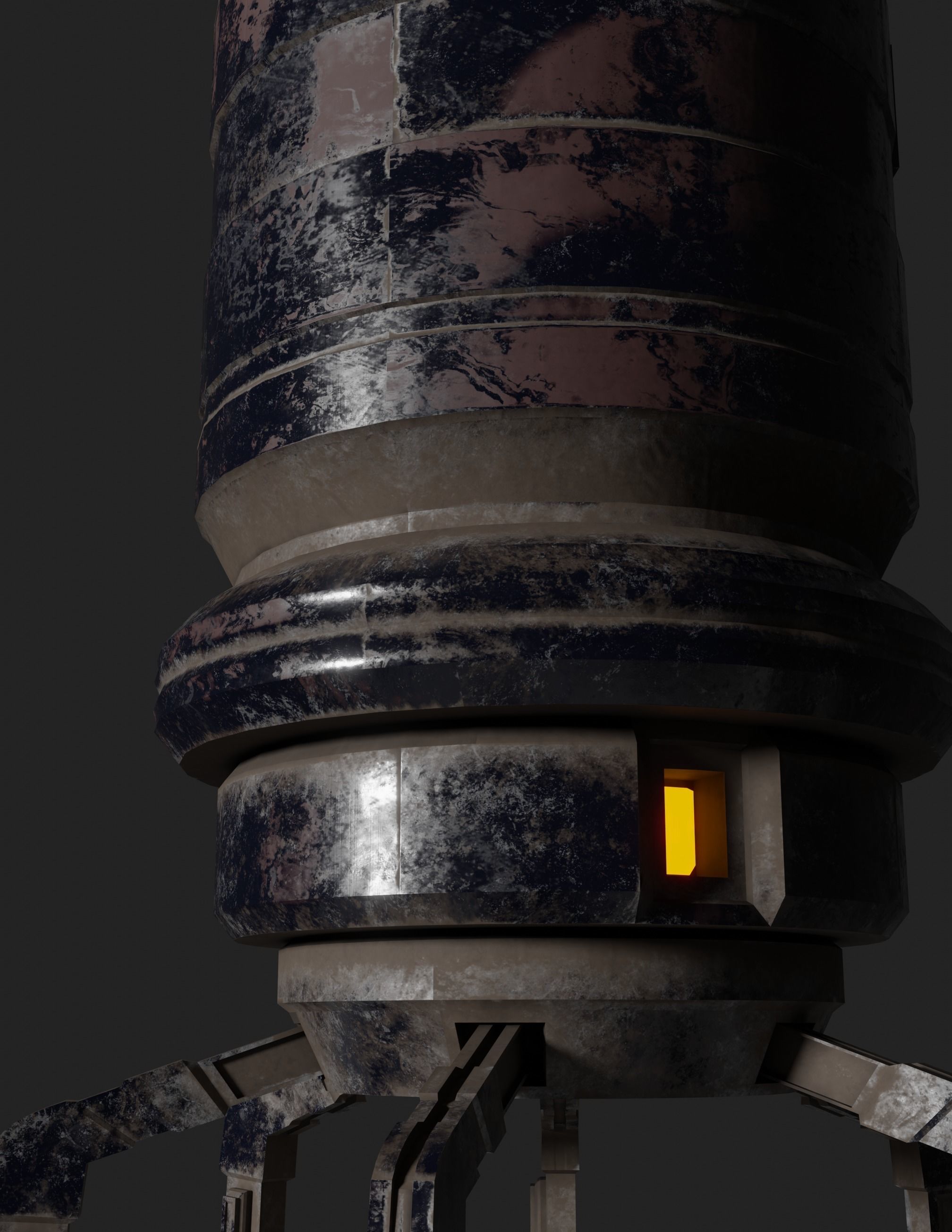 Robot  8K ready for game  Low-poly 3D model_10