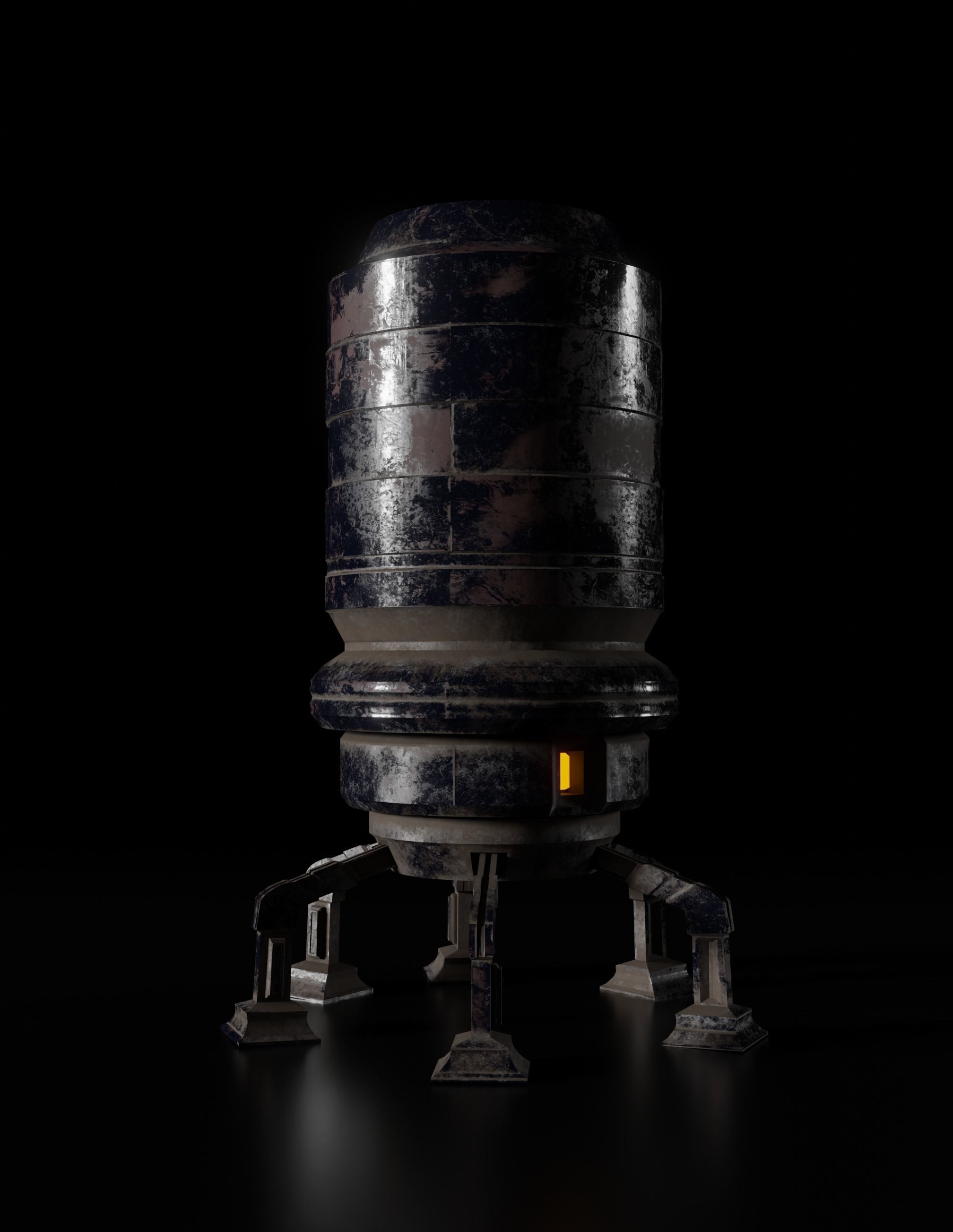 Robot  8K ready for game  Low-poly 3D model_4