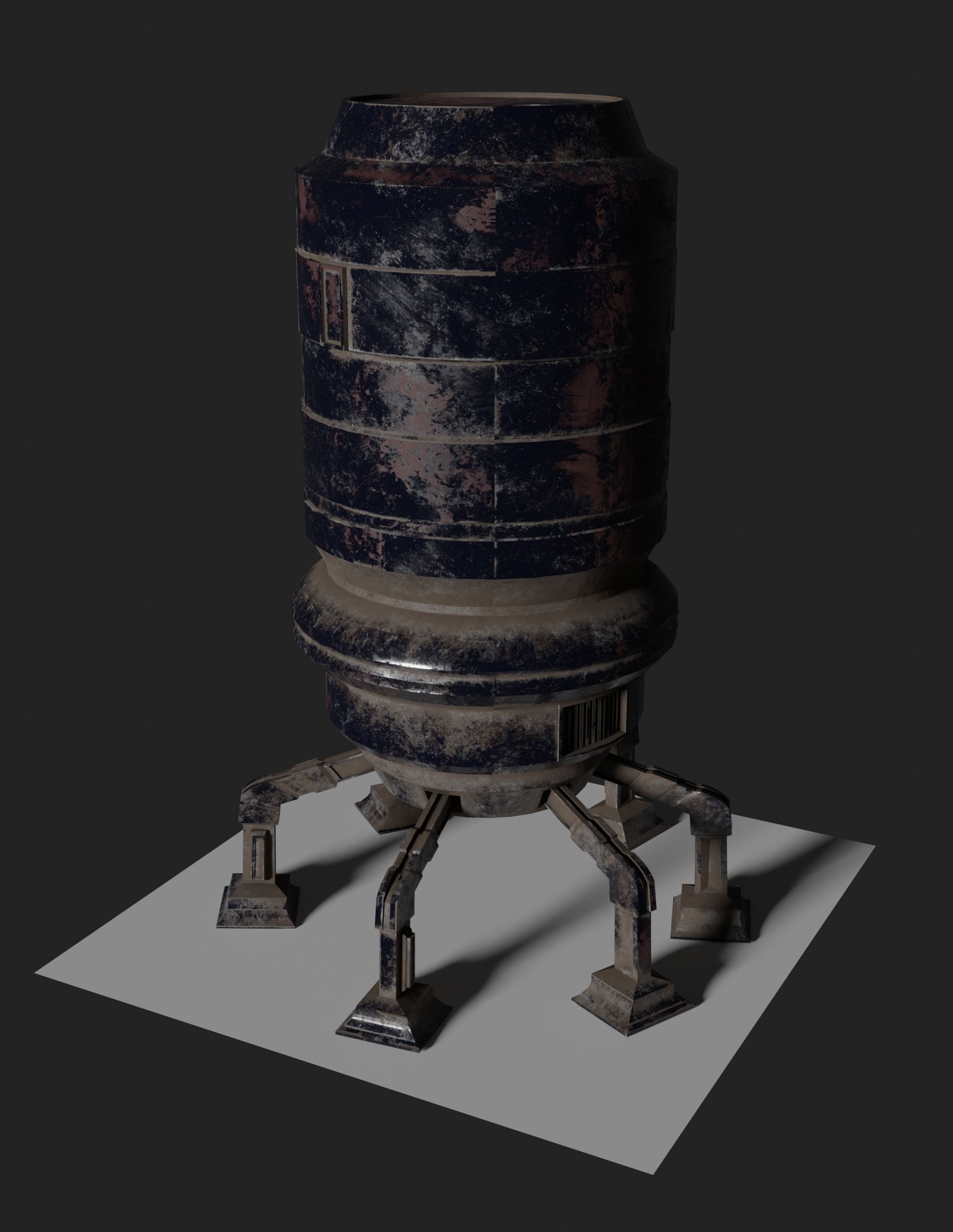 Robot  8K ready for game  Low-poly 3D model_8