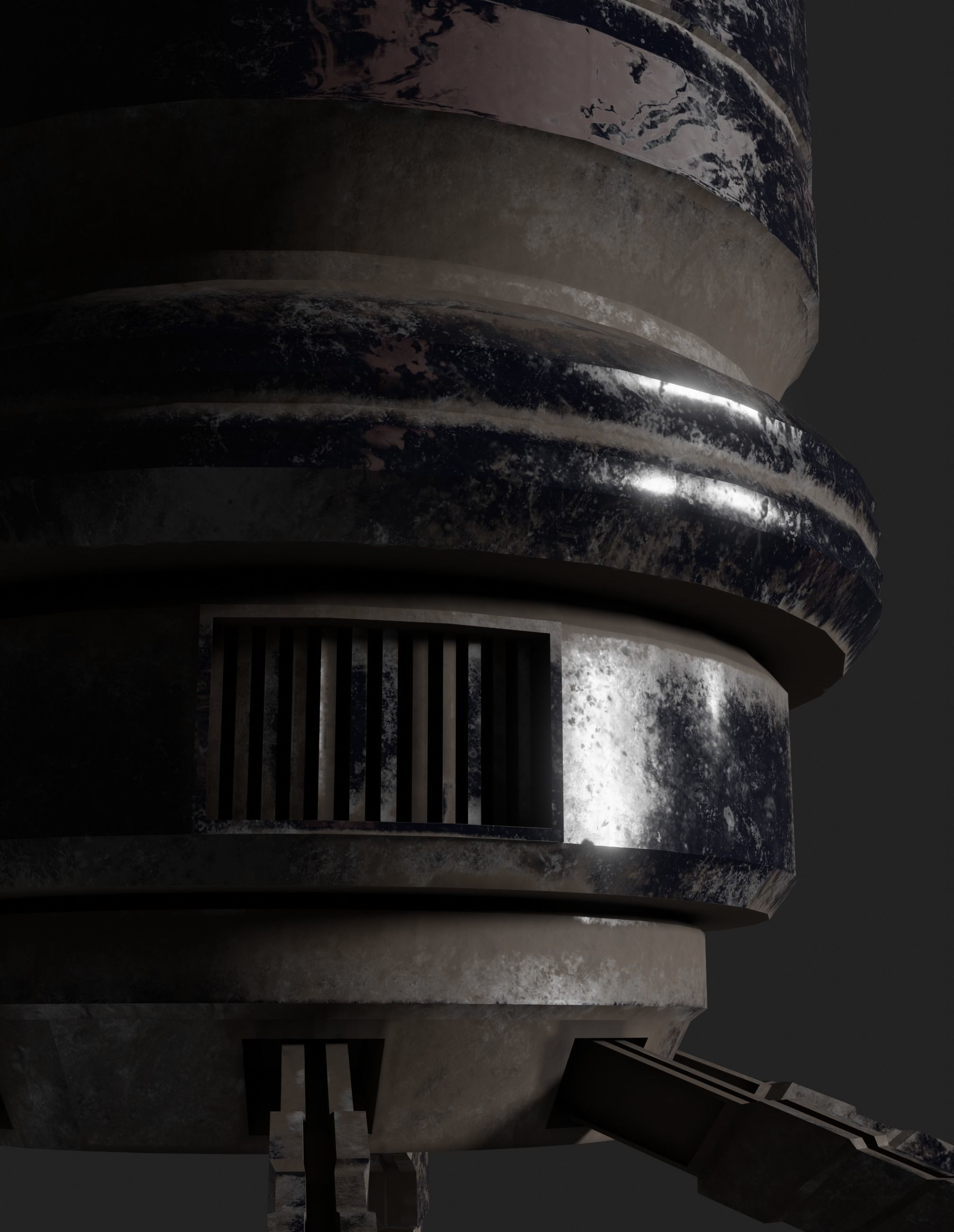 Robot  8K ready for game  Low-poly 3D model_11