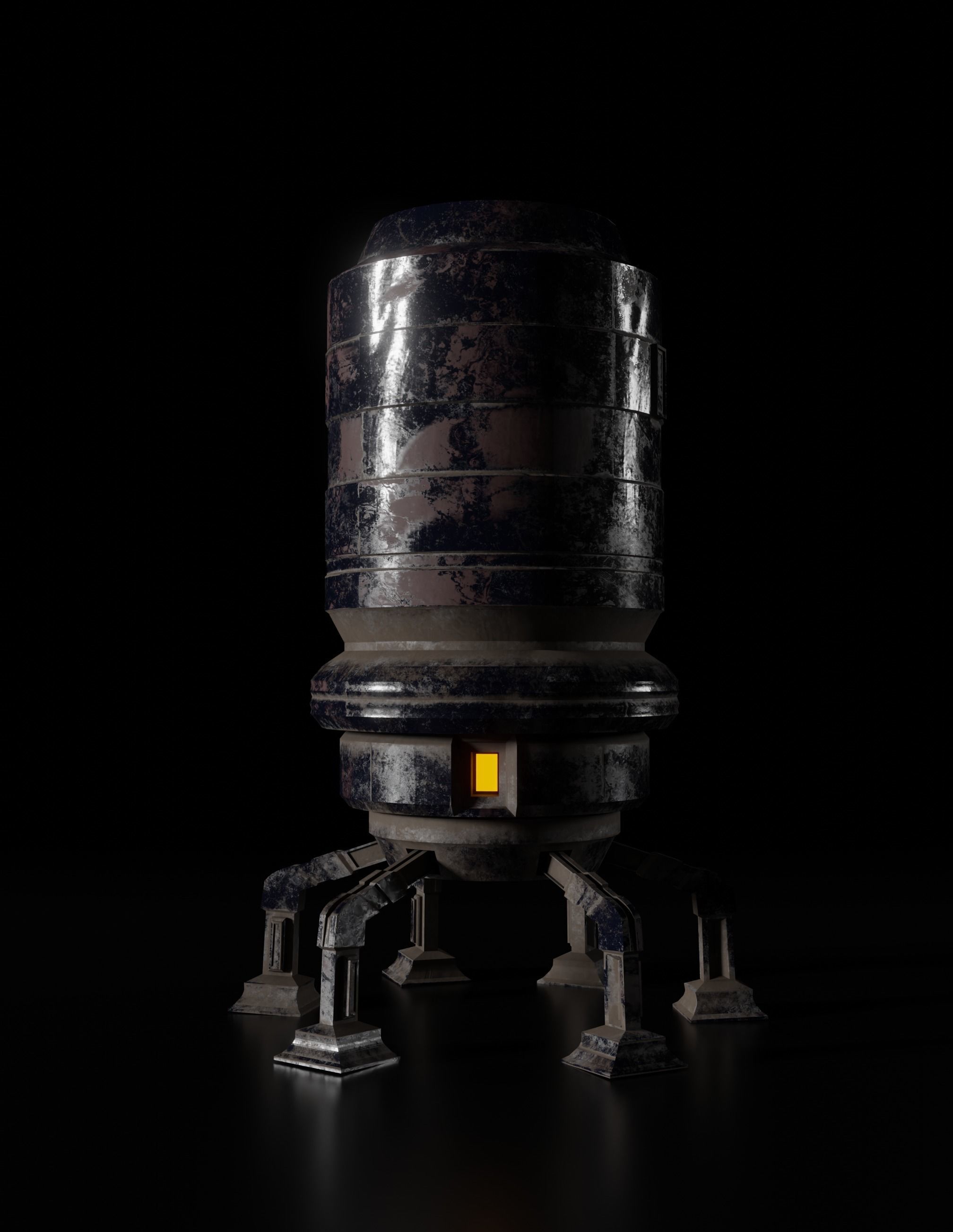 Robot  8K ready for game  Low-poly 3D model_2