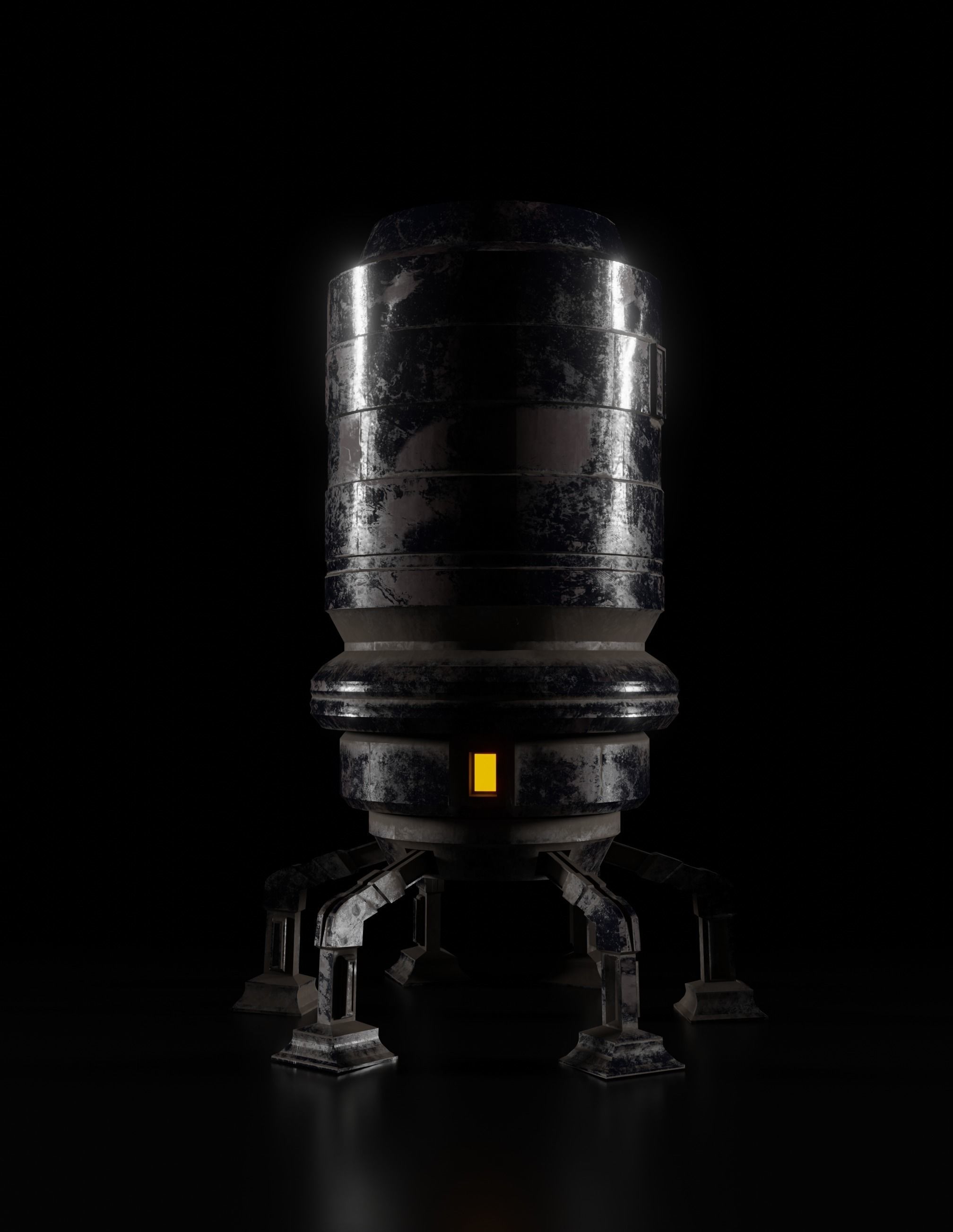 Robot  8K ready for game  Low-poly 3D model_3