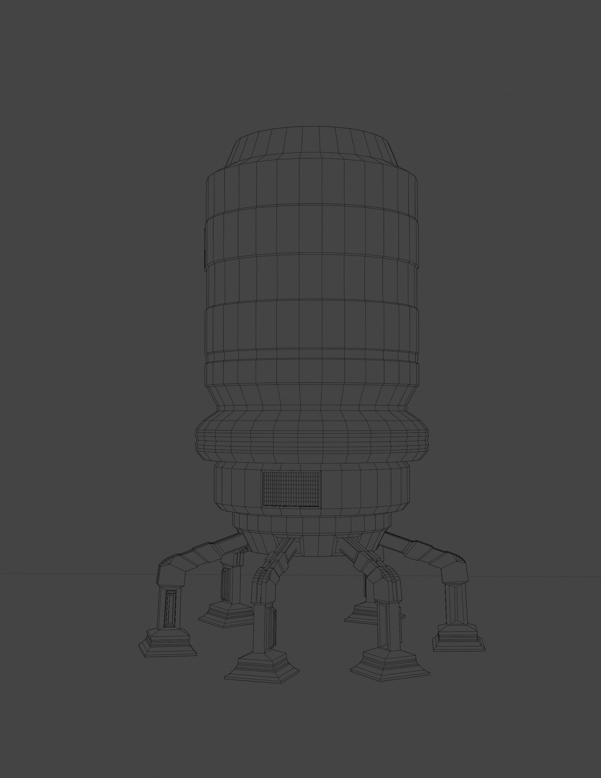 Robot  8K ready for game  Low-poly 3D model_15