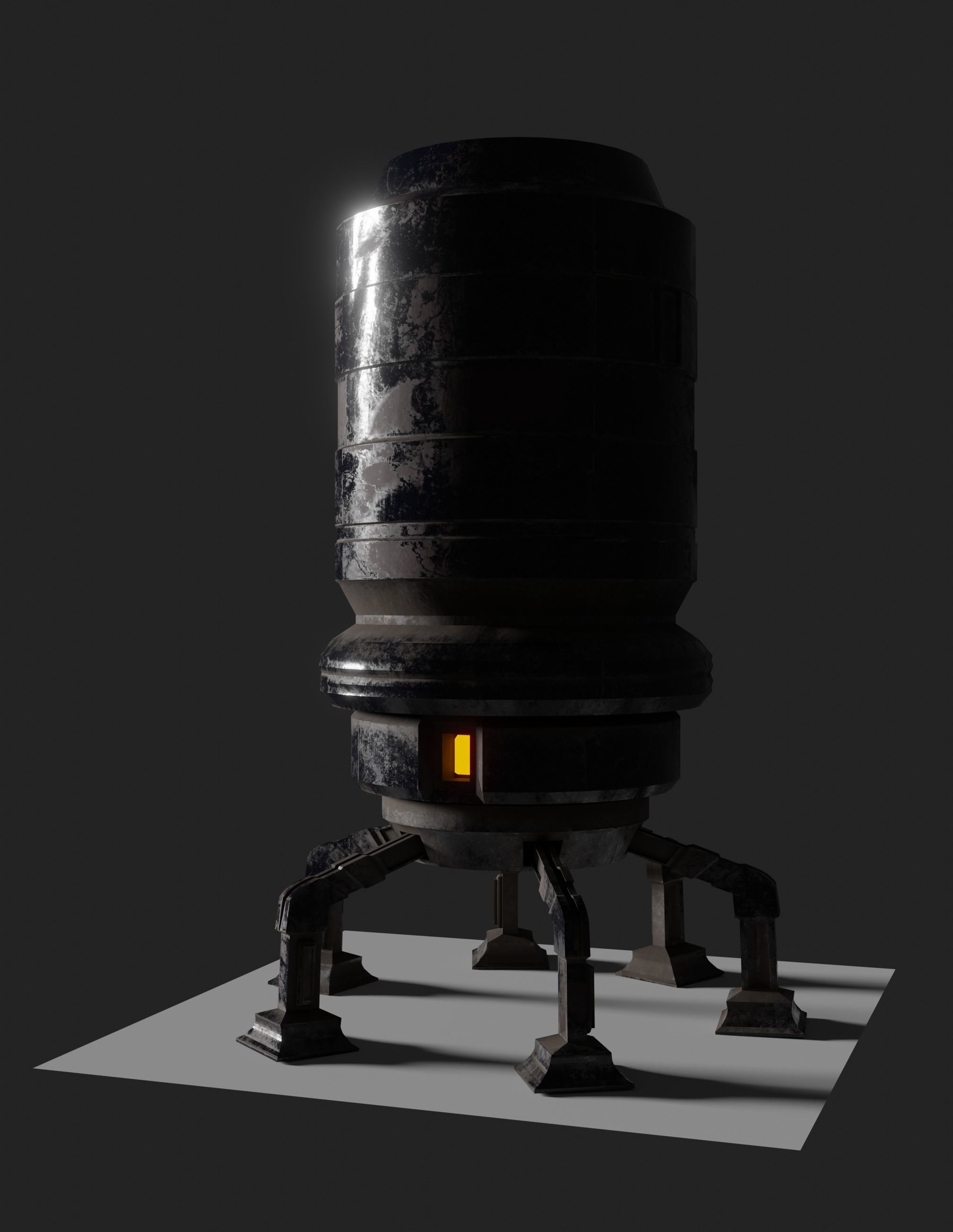 Robot  8K ready for game  Low-poly 3D model_7