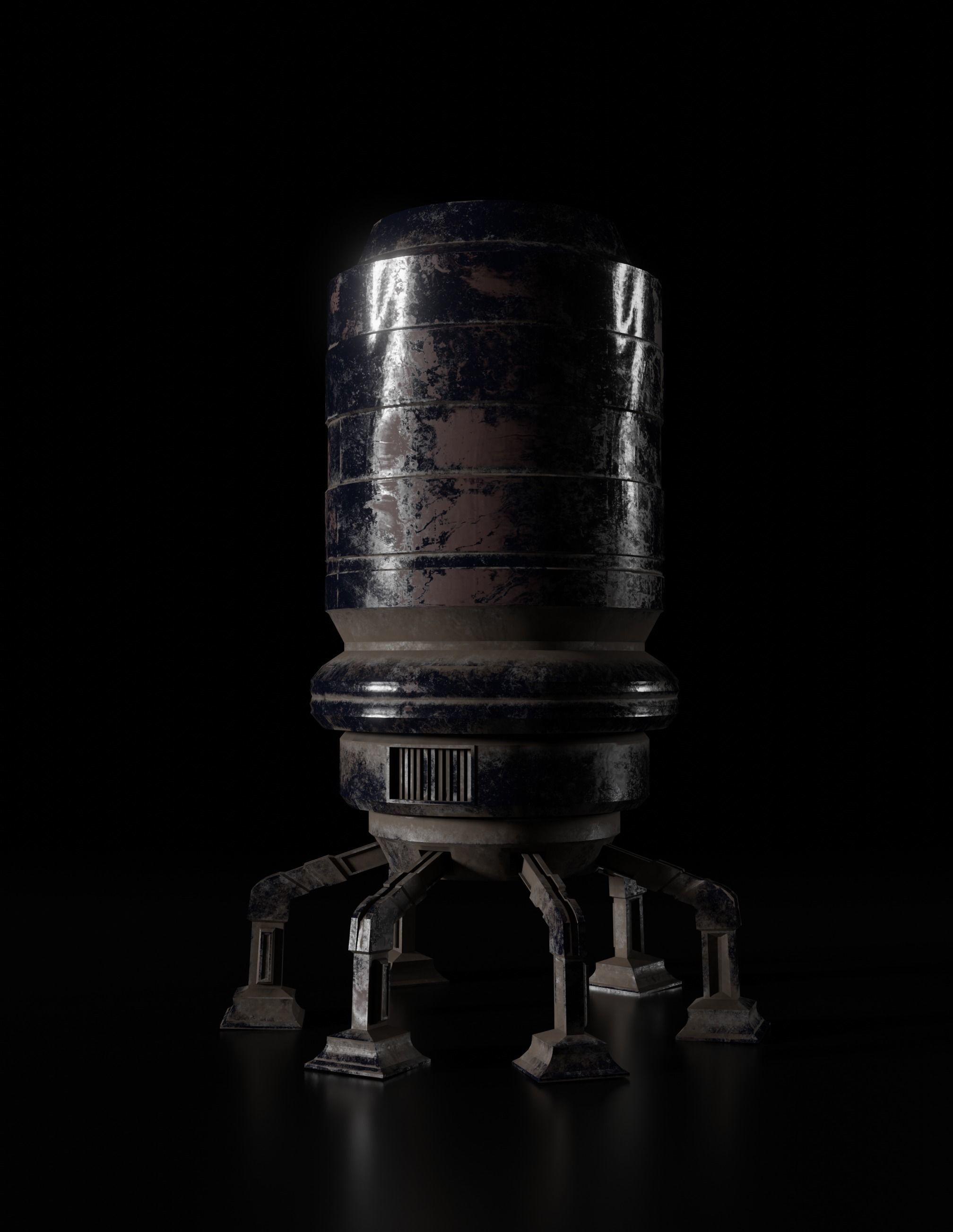 Robot  8K ready for game  Low-poly 3D model_5