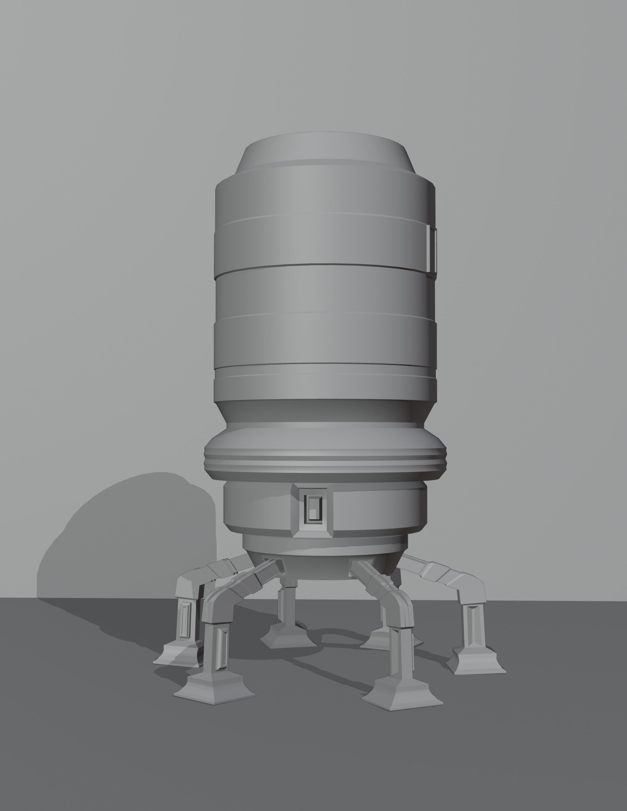 Robot  8K ready for game  Low-poly 3D model_16