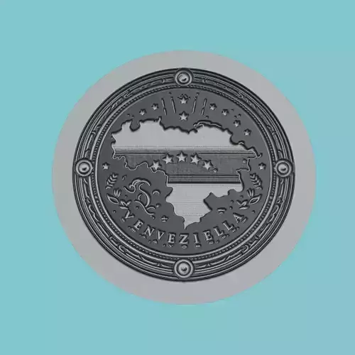 Venezuela Map Medallion Wall Art Printer