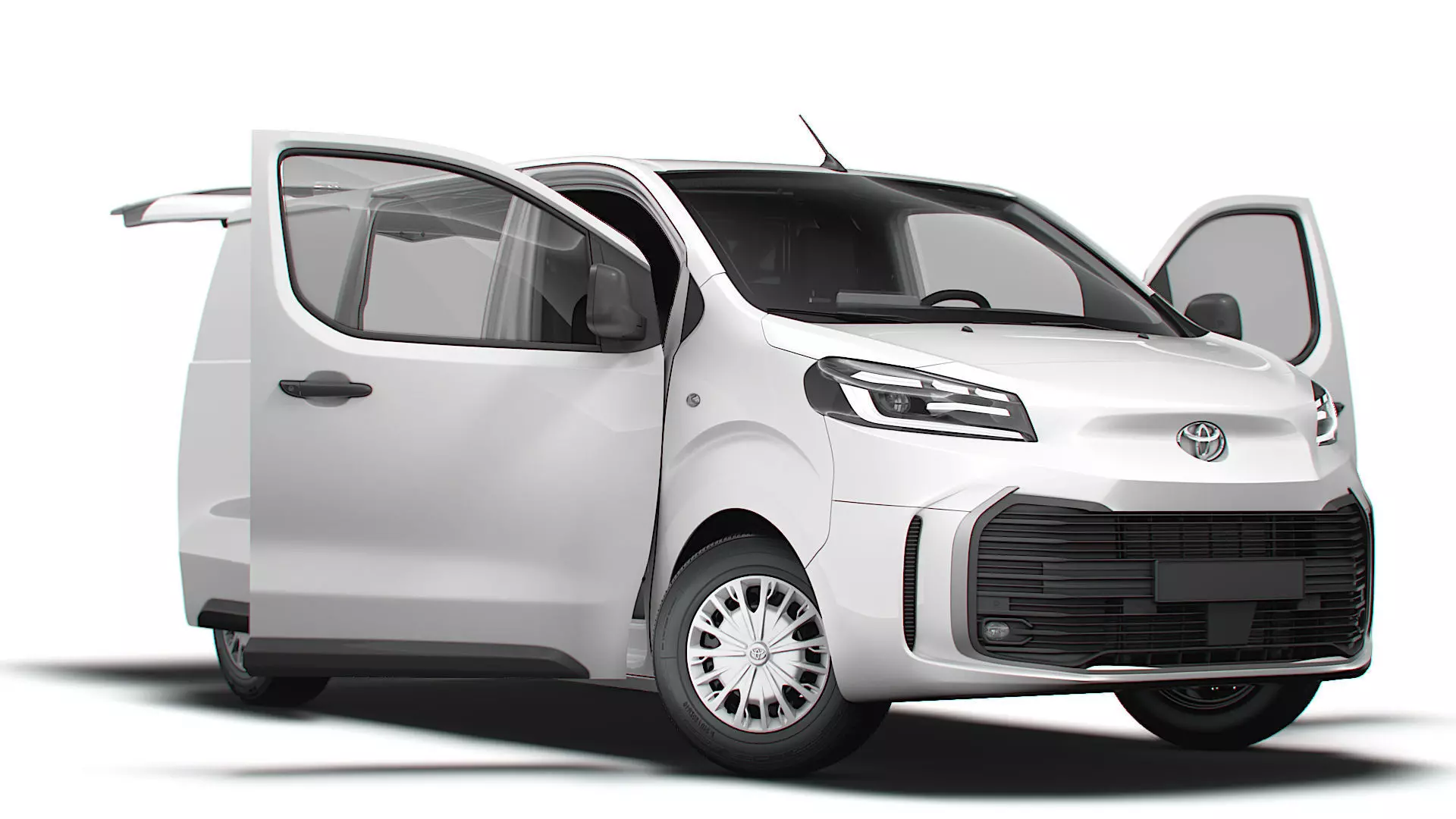 Toyota ProACE Electric Tailgate L2 HQ Interior 2024 3D model