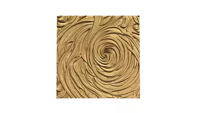 decor set wall panel ornament mural CNC 03 3D print 